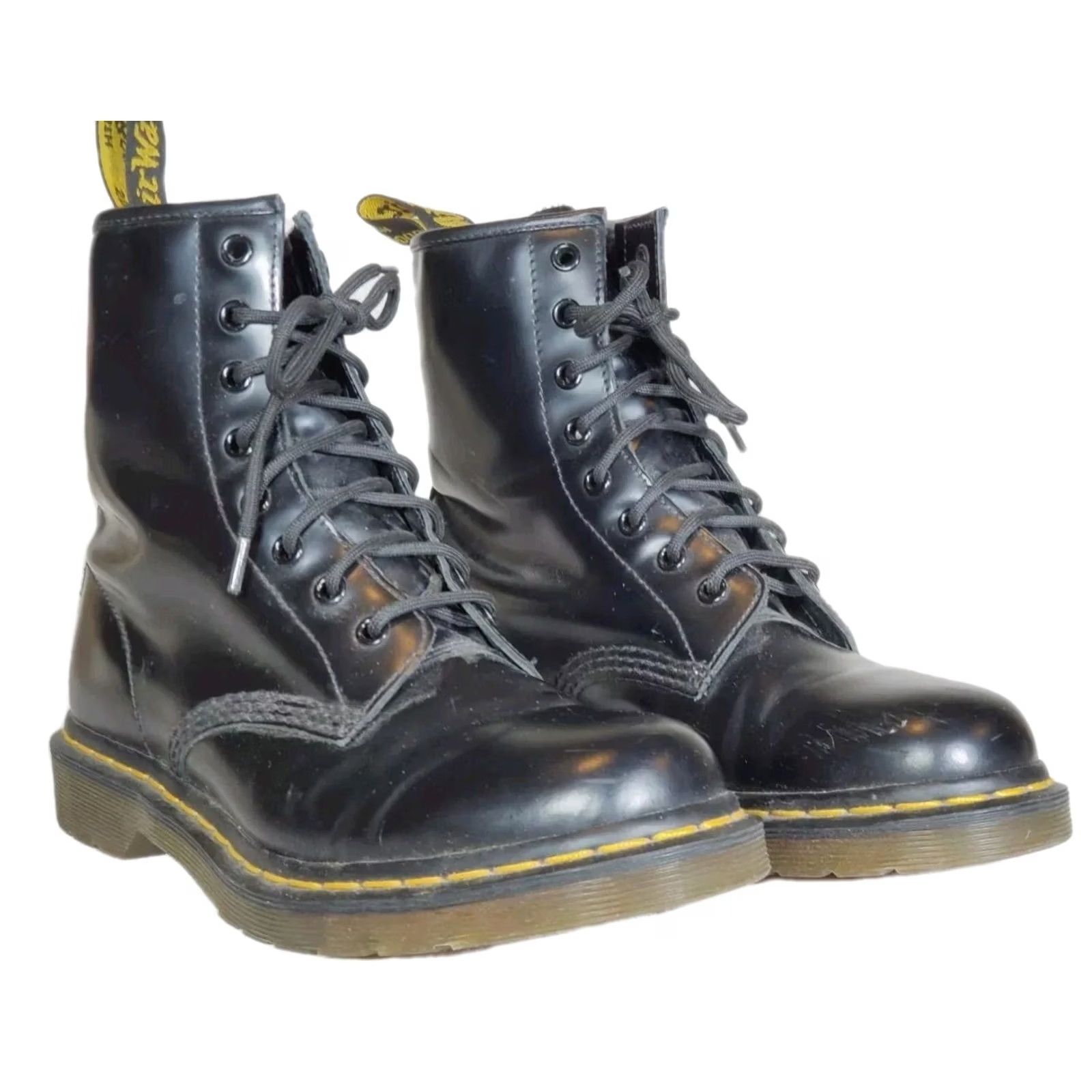 Dr. Martens Dr. Martens 1460 Pascal Boots Black Smooth Leather 8 Eyelet AirWair Women’s US 9 Size US 9 / IT 39 - 2 Thumbnail