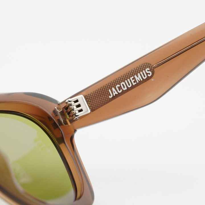 Jacquemus Jacquemus PALMIER JAC/59 C2 Sunglasses Brown Cat Eye Frame Size ONE SIZE - 3 Thumbnail