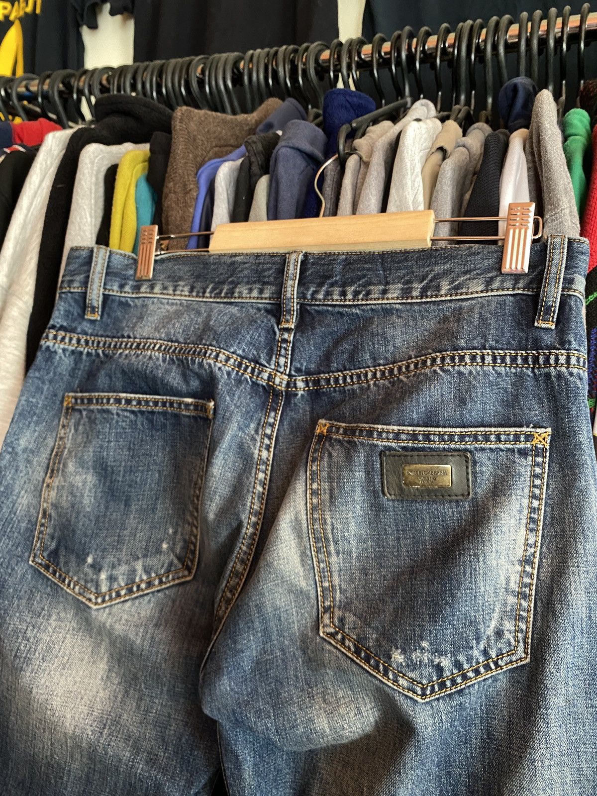 Dolce & Gabbana VINTAGE DOLCE & GABBANA DISTRESSED JEANS Y2k Size US 32 / EU 48 - 8 Thumbnail