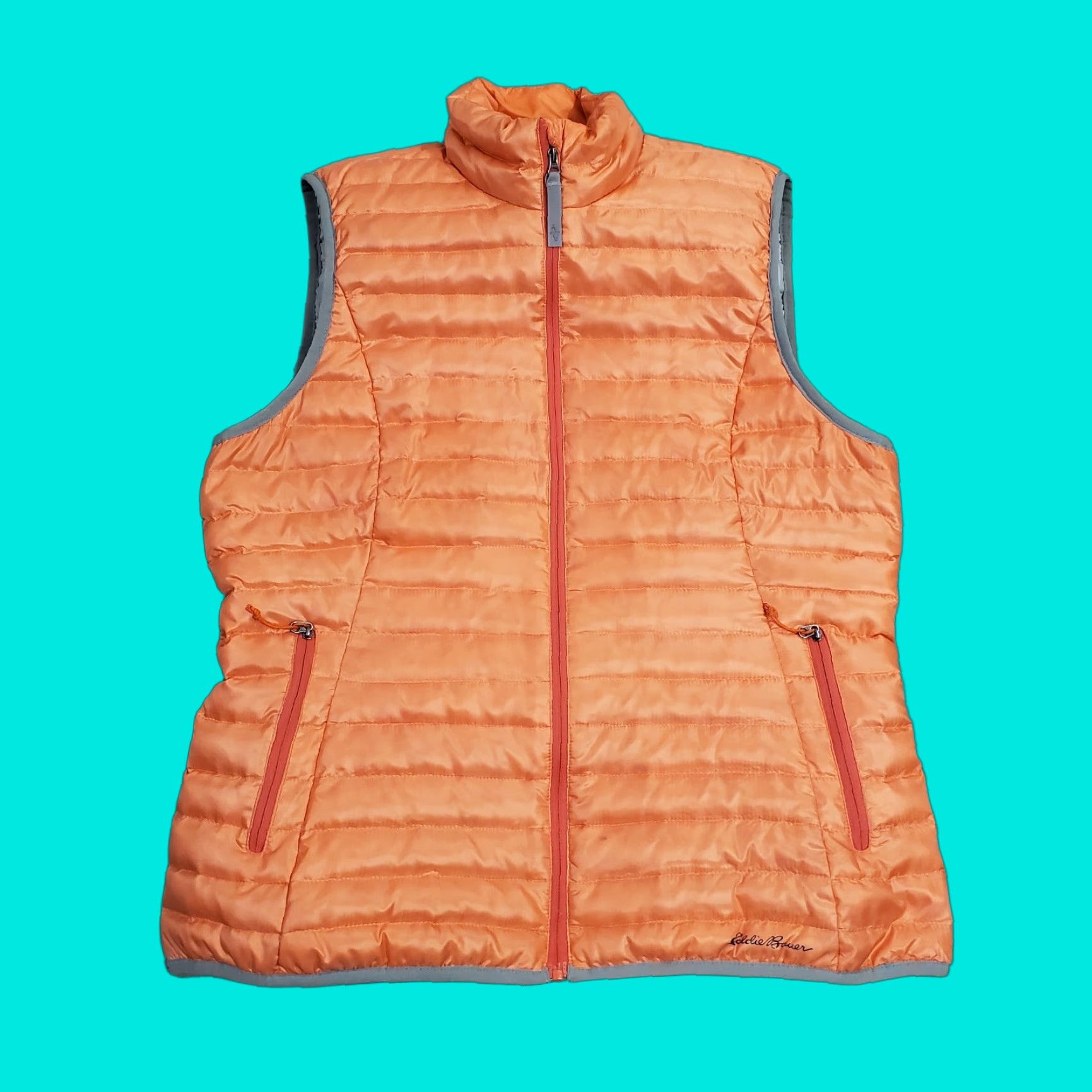 Eddie Bauer Eddie Bauer Vest Womens Medium Orange Puffer Down Jacket Travex EB700 Quilted Vest Puffer Jacket Winter Fall Spring Summer Outdoor Womens Size M / US 6-8 / IT 42-44 - 1 Thumbnail
