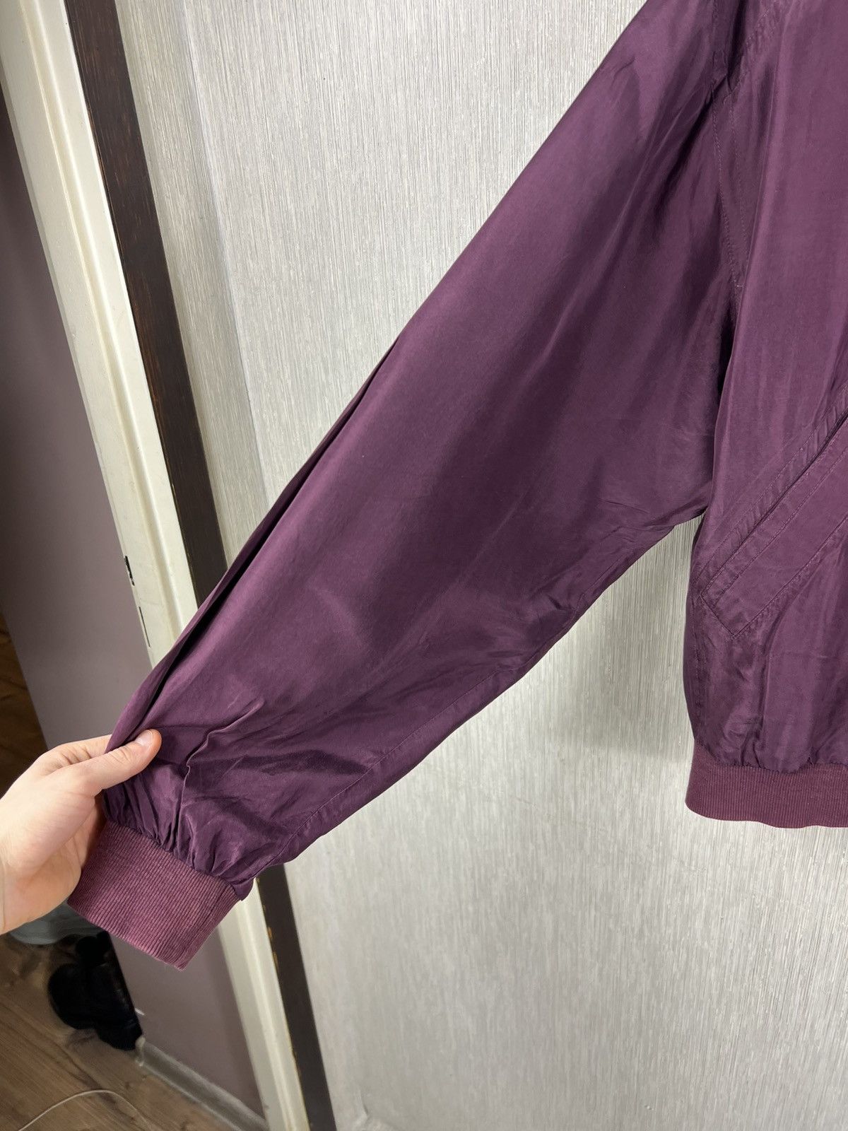 Japanese Brand Vintage 90s Van Zon 100% silk bomber zip jacket y2k japanese Size US M / EU 48-50 / 2 - 8 Thumbnail