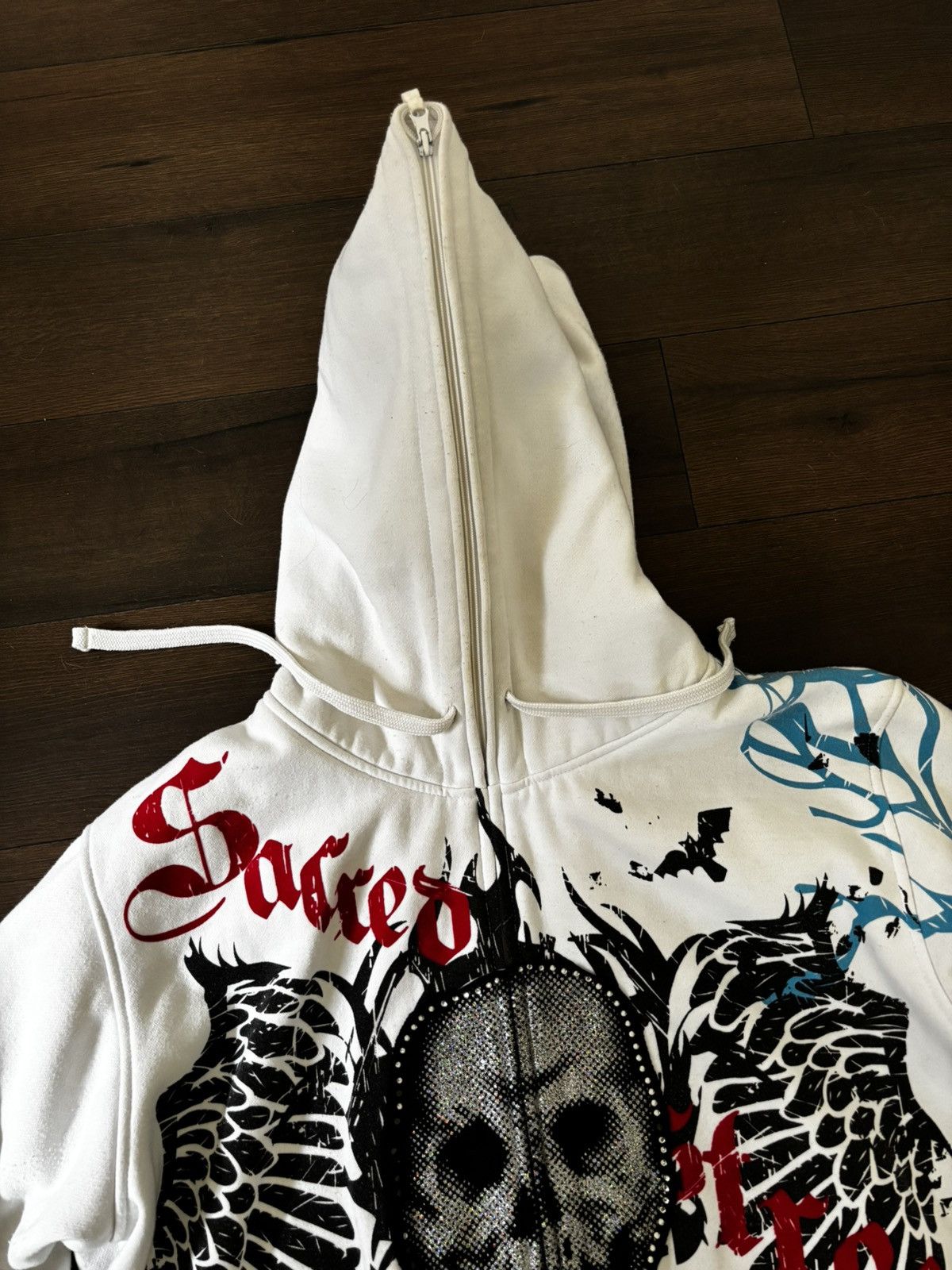 Japanese Brand × Vintage RARE Y2K HOODIE Size US XXL / EU 58 / 5 - 4 Thumbnail