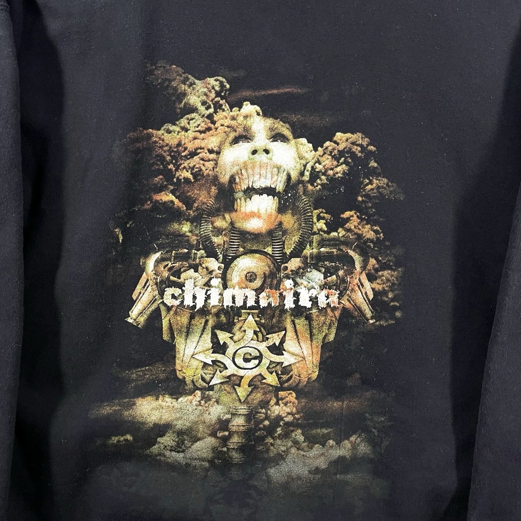 Tultex VINTAGE Chimaira Resurrection Tour Hoodie Black Mens M Medium Pullover Heavy Metal Y2K Band Size US M / EU 48-50 / 2 - 2 Thumbnail