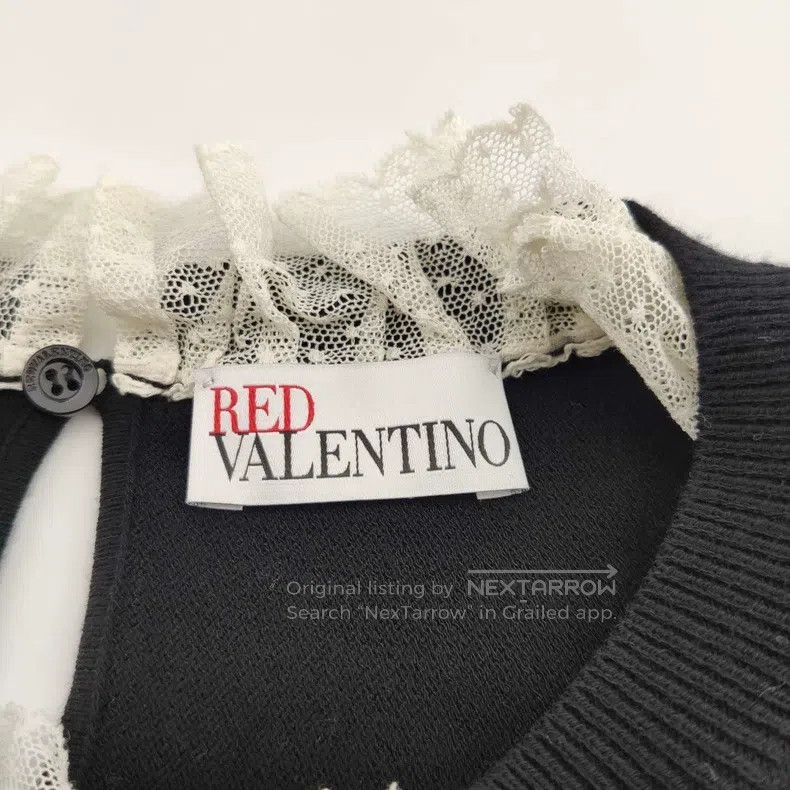 Valentino Valentino Floral pattern letter logo crew neck long sleeve Size L / US 10 / IT 46 - 4 Thumbnail