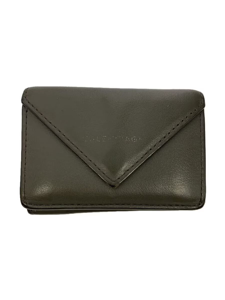 Balenciaga Balenciaga Leather Tri-Fold Wallet Grey Size ONE SIZE - 1 Thumbnail