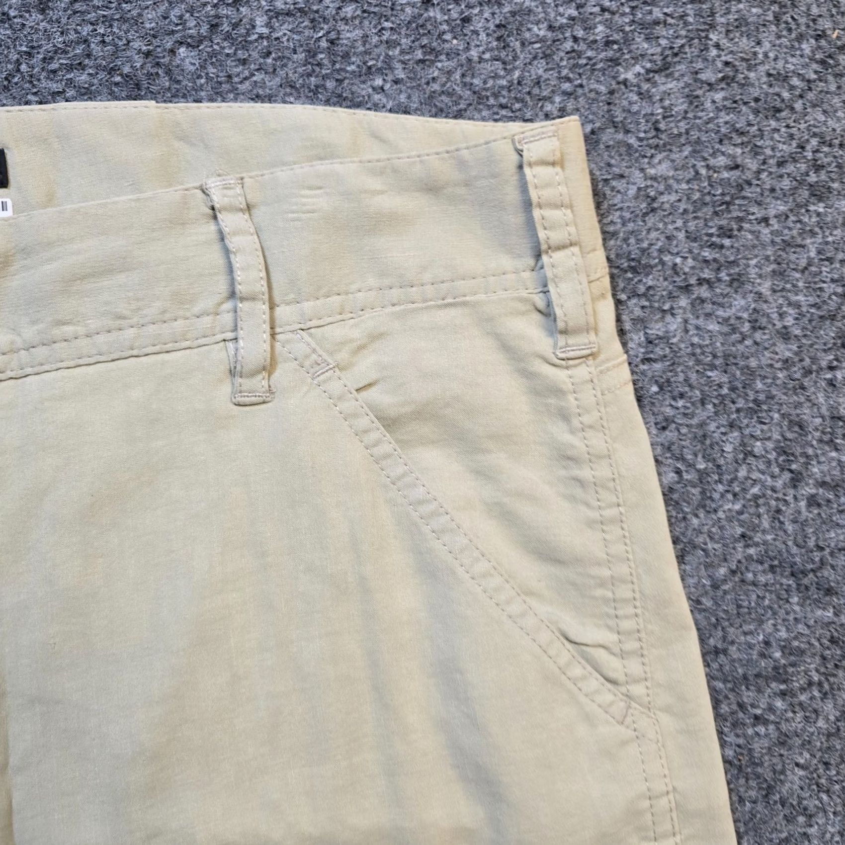 Theory Theory Pants Womens Size 2 Beige Tan Straight Leg Cuffed Minimal Career Capsule Dress Pants City Preppy Fall Spring Winter Womens Size 26" / US 2 / IT 38 - 3 Thumbnail