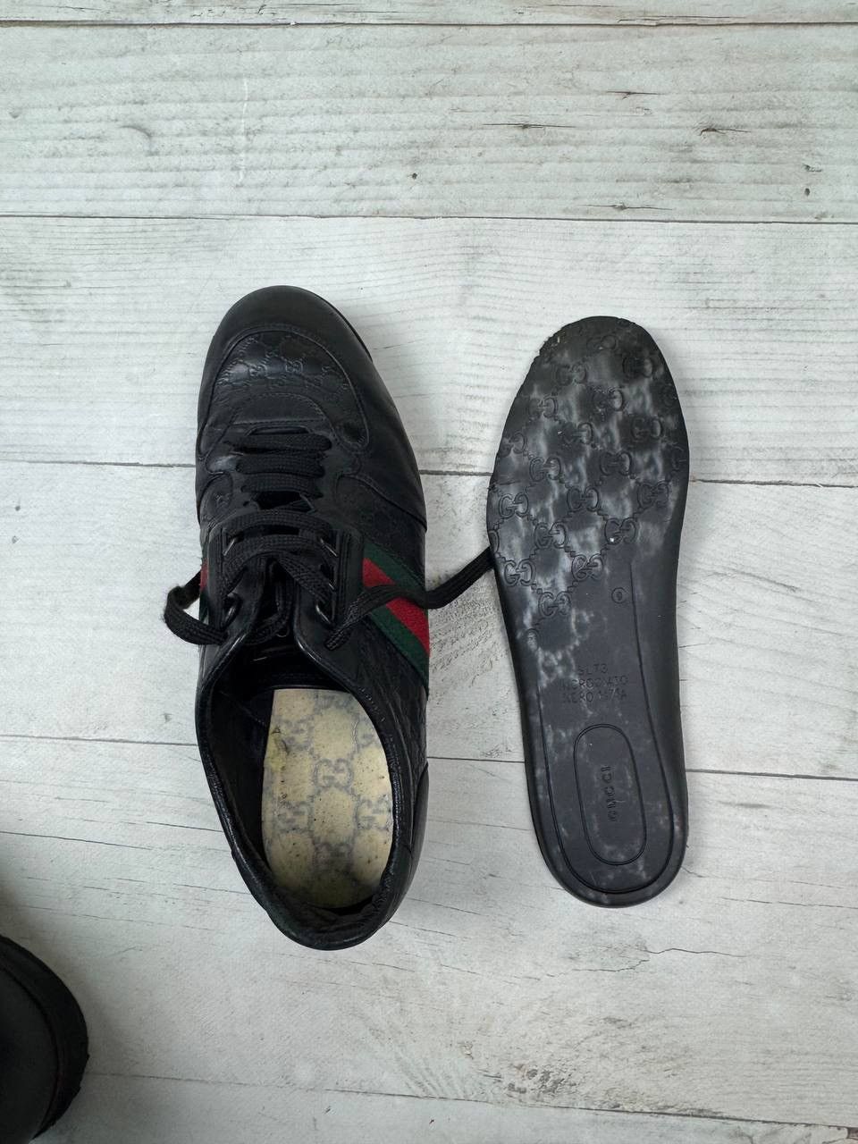 Gucci Gucci Micro Guccissima GG Low Top Leather Sneakers Size US 10.5 / EU 43-44 - 13 Thumbnail