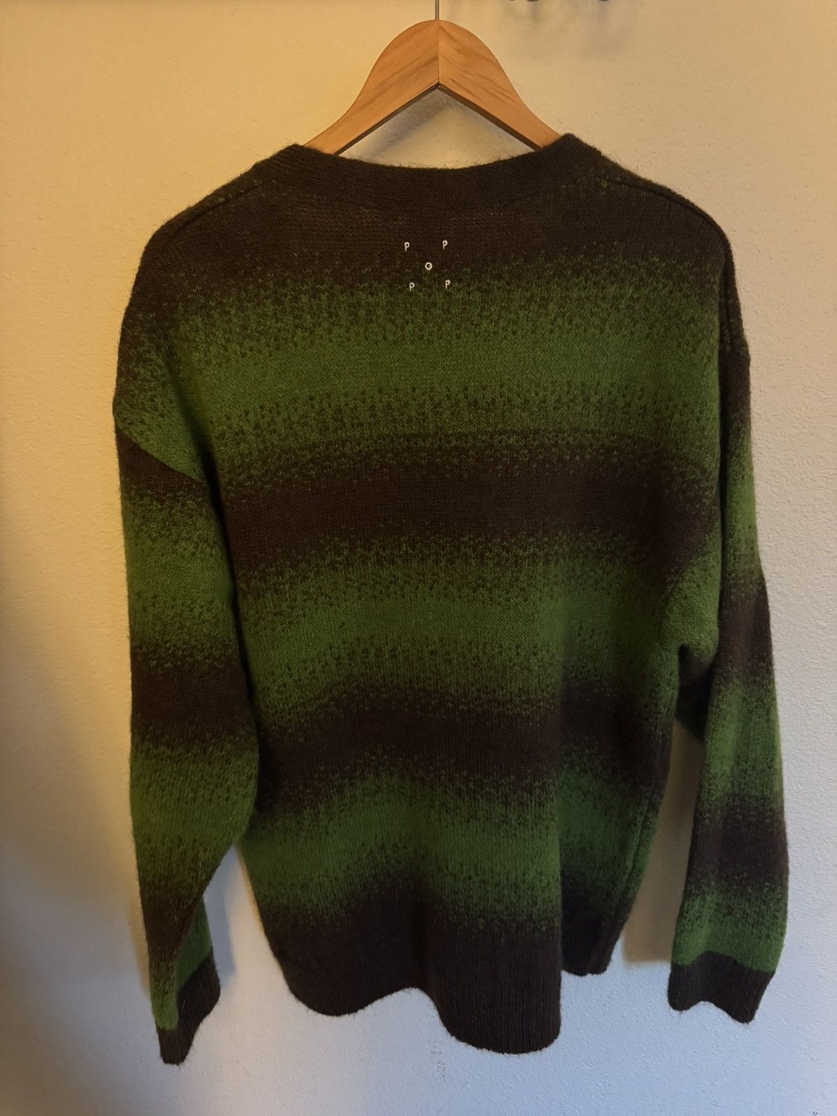 Pop Trading Company Pop trading company brown and green cardigan Size US M / EU 48-50 / 2 - 2 Thumbnail