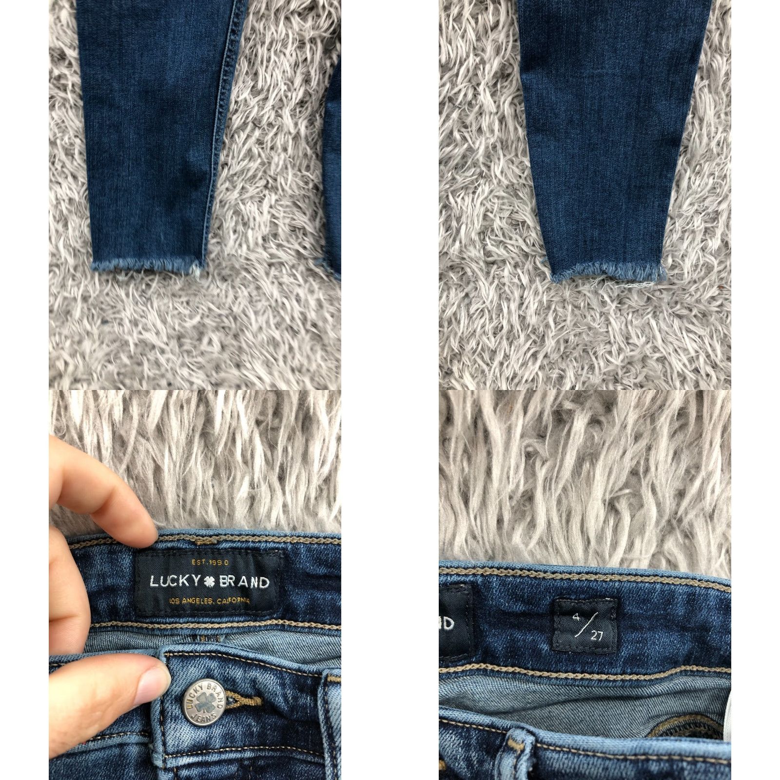 Lucky Brand Lucky Brand Bridgette Skinny Jeans Size 4 Womens Medium Wash Blue Jeans Size 27" / US 4 / IT 40 - 8 Thumbnail