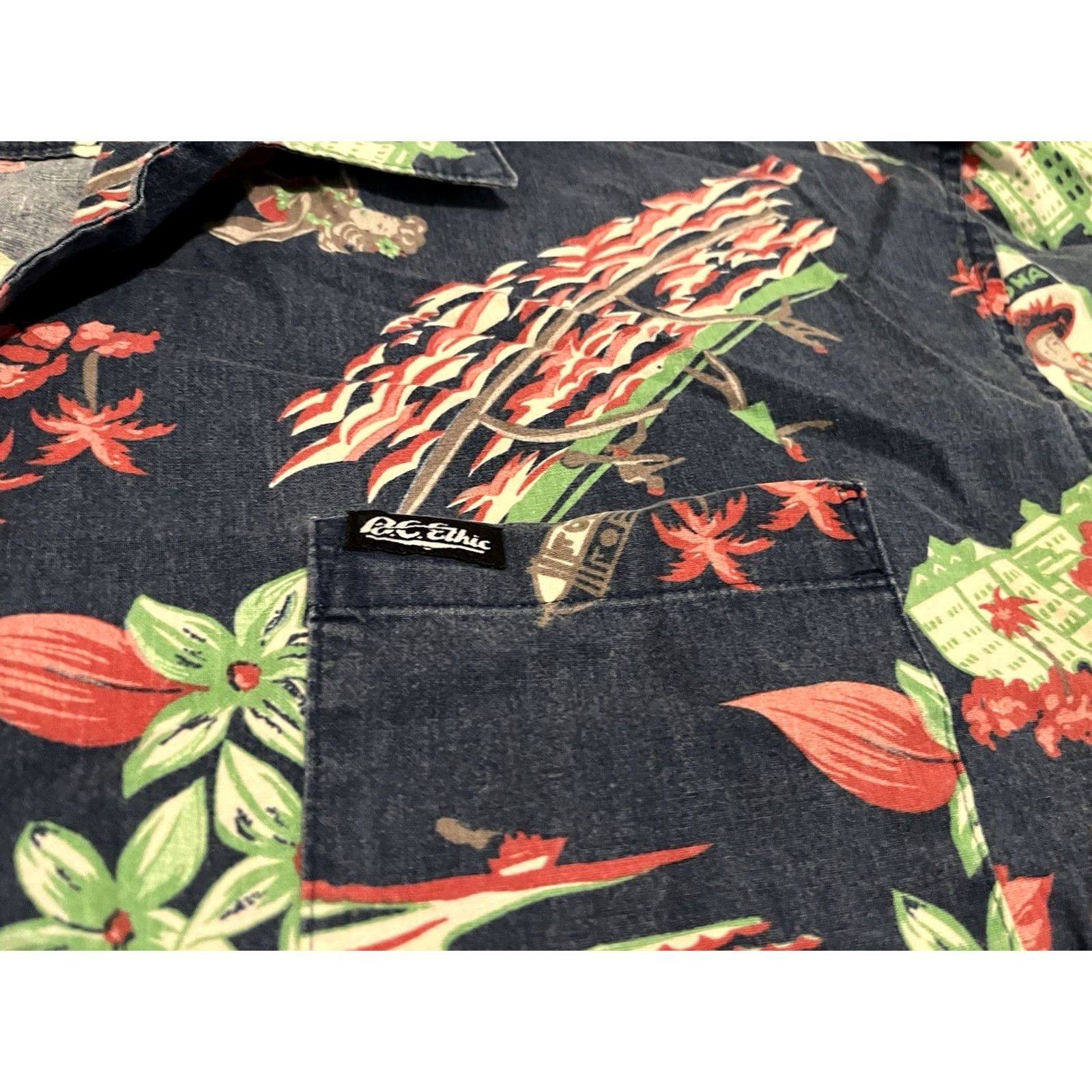 ALOHAS VINTAGE BC Ethic Biscuits & Gravy Button-Up Hawaiian Shirt USA Made XL Size US XL / EU 56 / 4 - 4 Thumbnail