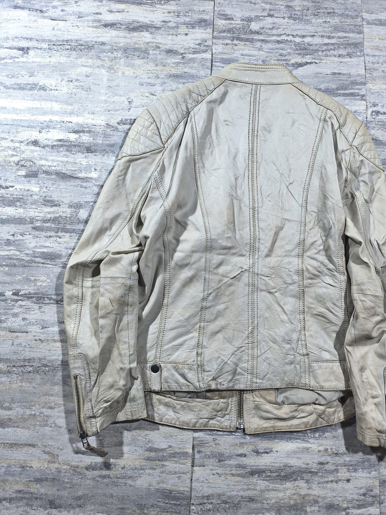 Leather vtg distressed leather moto biker girl jacket avantgarde Size M / US 6-8 / IT 42-44 - 6 Thumbnail