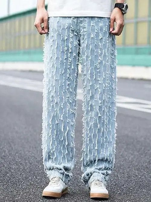 Jean LOOSE fit skate washed vintage jeans pants Size US 31 - 4 Thumbnail
