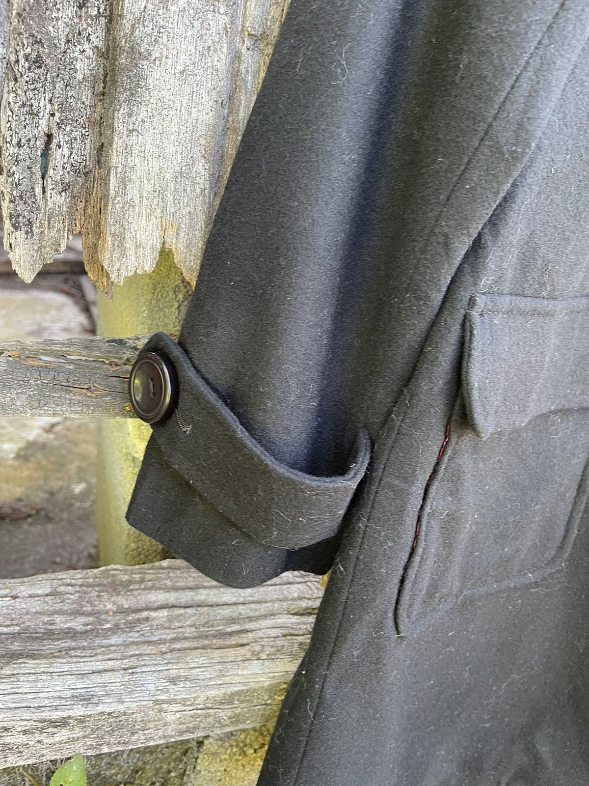 Designer II MK Mikhel Klein Paris Black Wool Blend Coat Size M / US 6-8 / IT 42-44 - 6 Thumbnail