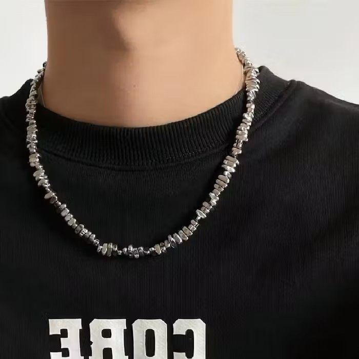 Jewelry × Vintage Irregular Metal Block Choker Necklace Size ONE SIZE - 1 Thumbnail