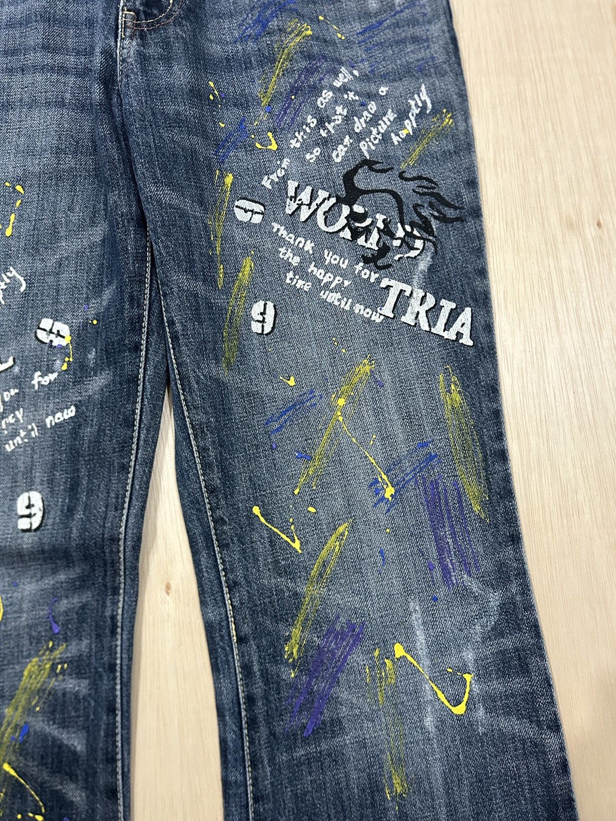 If Six Was Nine × semanticdesign Vintage Semantic Design ‘Trial World’ Paint Splash Size US 32 / EU 48 - 3 Thumbnail
