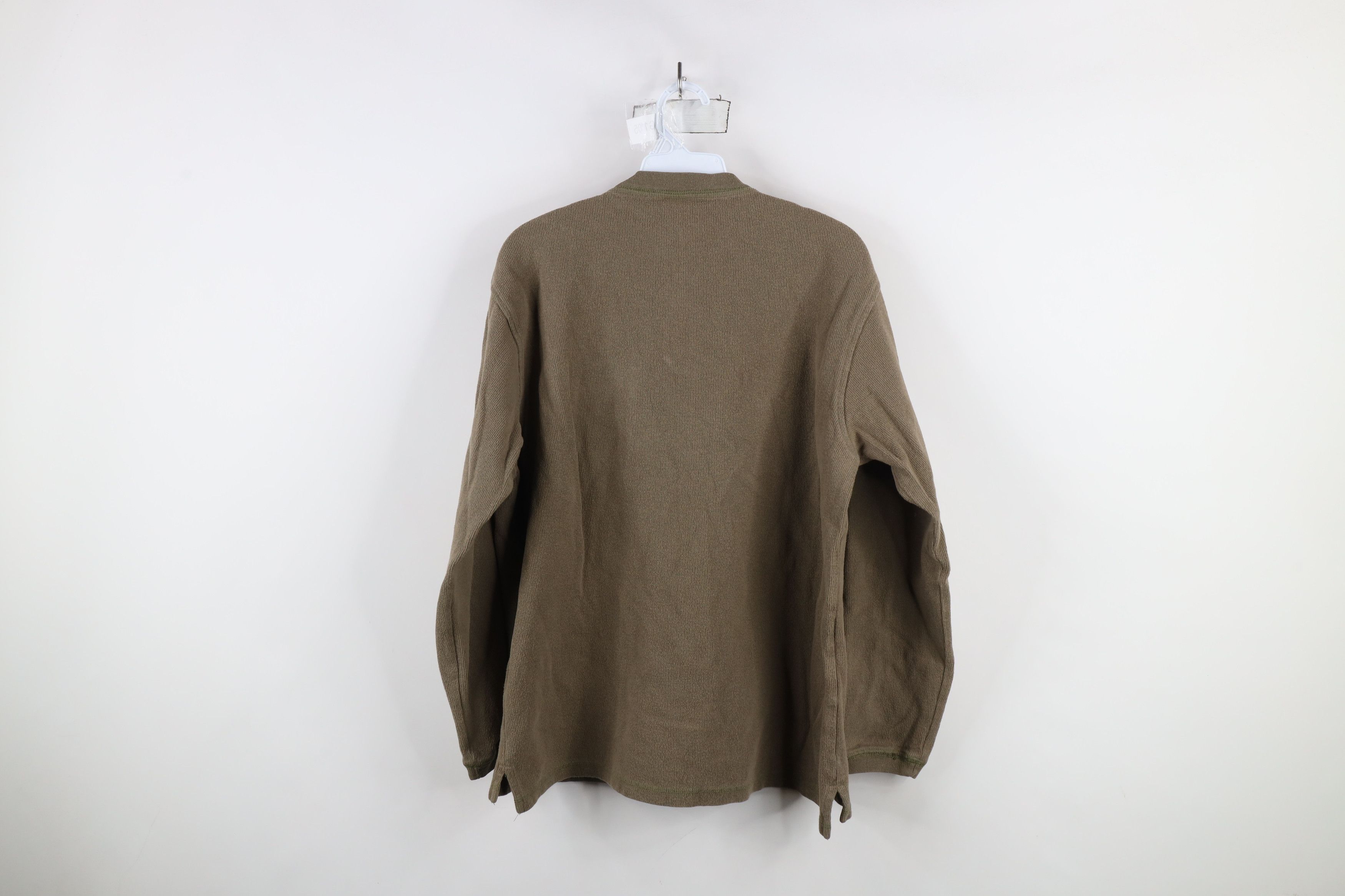 Vintage Vintage 90s Streetwear Knit Long Sleeve Henley T-Shirt Size US S / EU 44-46 / 1 - 8 Thumbnail