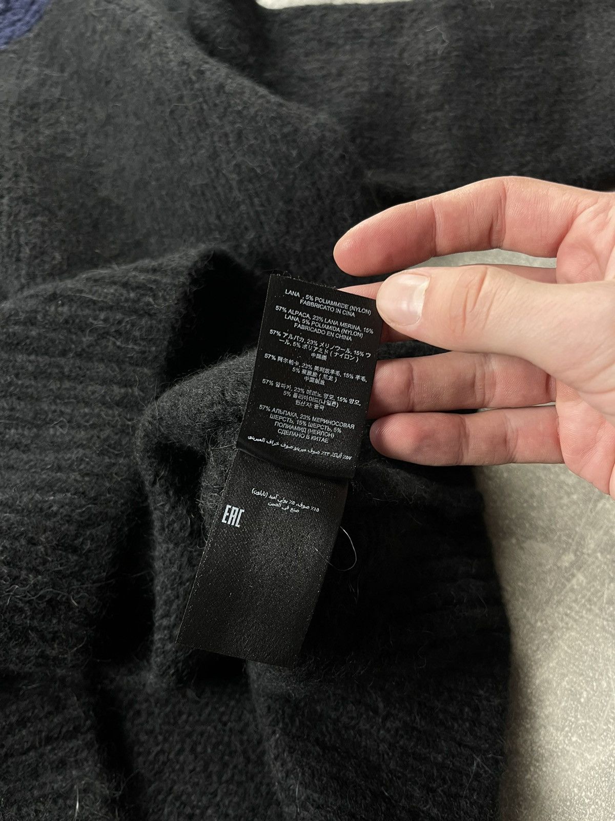 Dries Van Noten Dries Van Noten Alpaca Wool Knit Sweater Black Navy Size US L / EU 52-54 / 3 - 13 Thumbnail