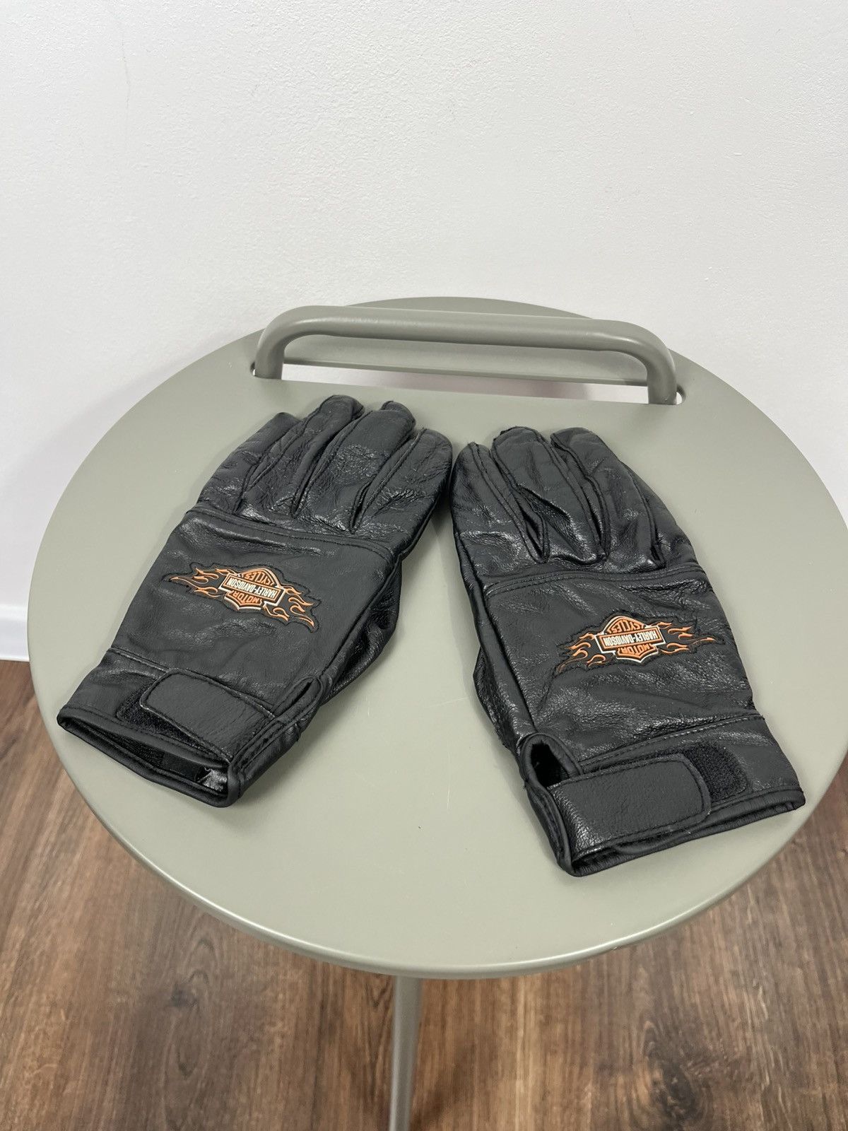 Harley Davidson Harley-Davidson Leather Gloves Black Men’s Size L Size ONE SIZE - 4 Thumbnail