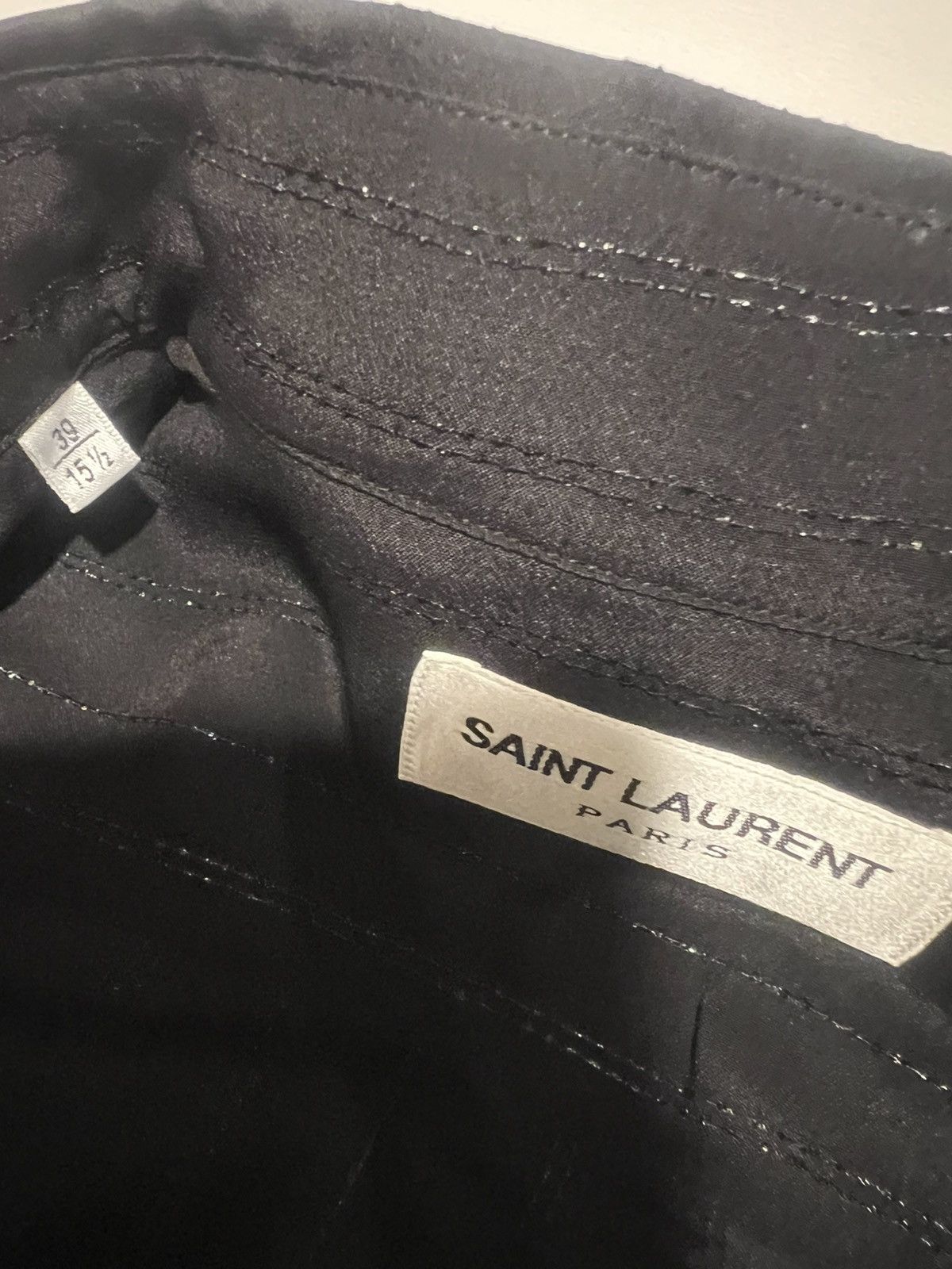 Saint Laurent Paris Saint Laurent men’s silk shirt. 39/15.5.$1690 Size US M / EU 48-50 / 2 - 3 Thumbnail