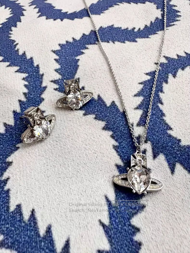 Vivienne Westwood Vivienne Westwood Heart necklace and earrings Size ONE SIZE - 2 Thumbnail