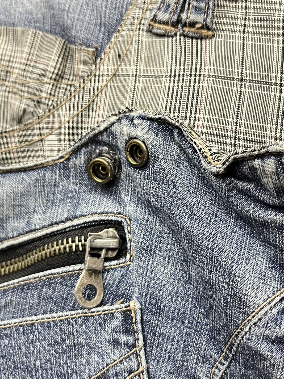 Grailed PPFM EASTERN ROCK ANARCHY DENIM Punk Zipper Reversible Denim Size US 31 - 11 Thumbnail