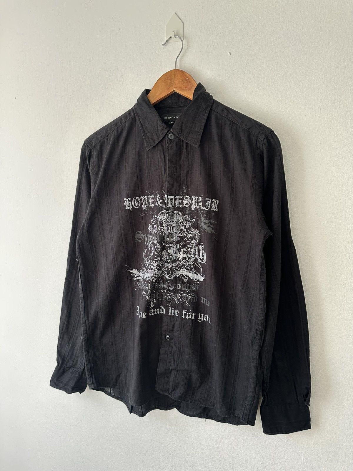14th Addiction Y2K Gothic “Hope & Despair” Button Shirt Size US M / EU 48-50 / 2 - 2 Thumbnail