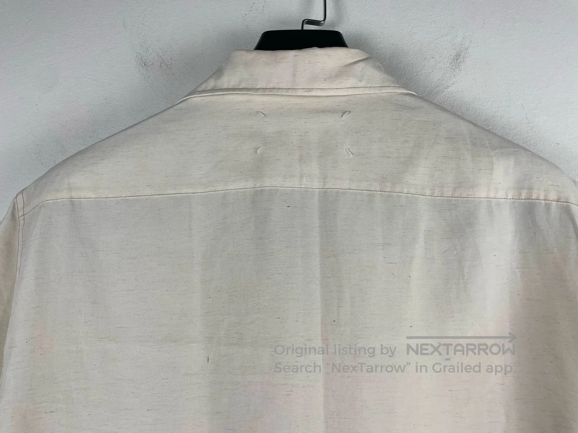 Maison Margiela Maison Margiela Beige Short-Sleeve Shirt. Size US M / EU 48-50 / 2 - 4 Thumbnail