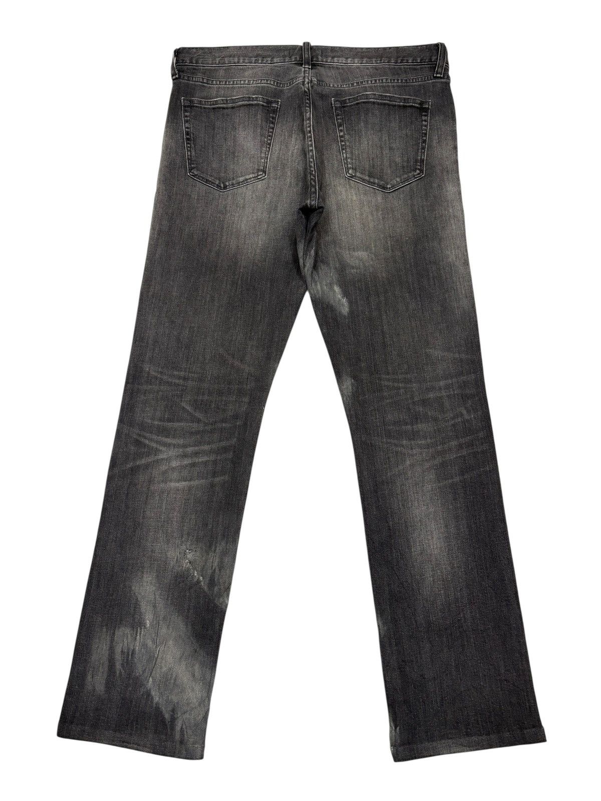 Kapital Vintage Uniqlo Faded Black Distressed Denim Jeans Size US 34 / EU 50 - 8 Thumbnail
