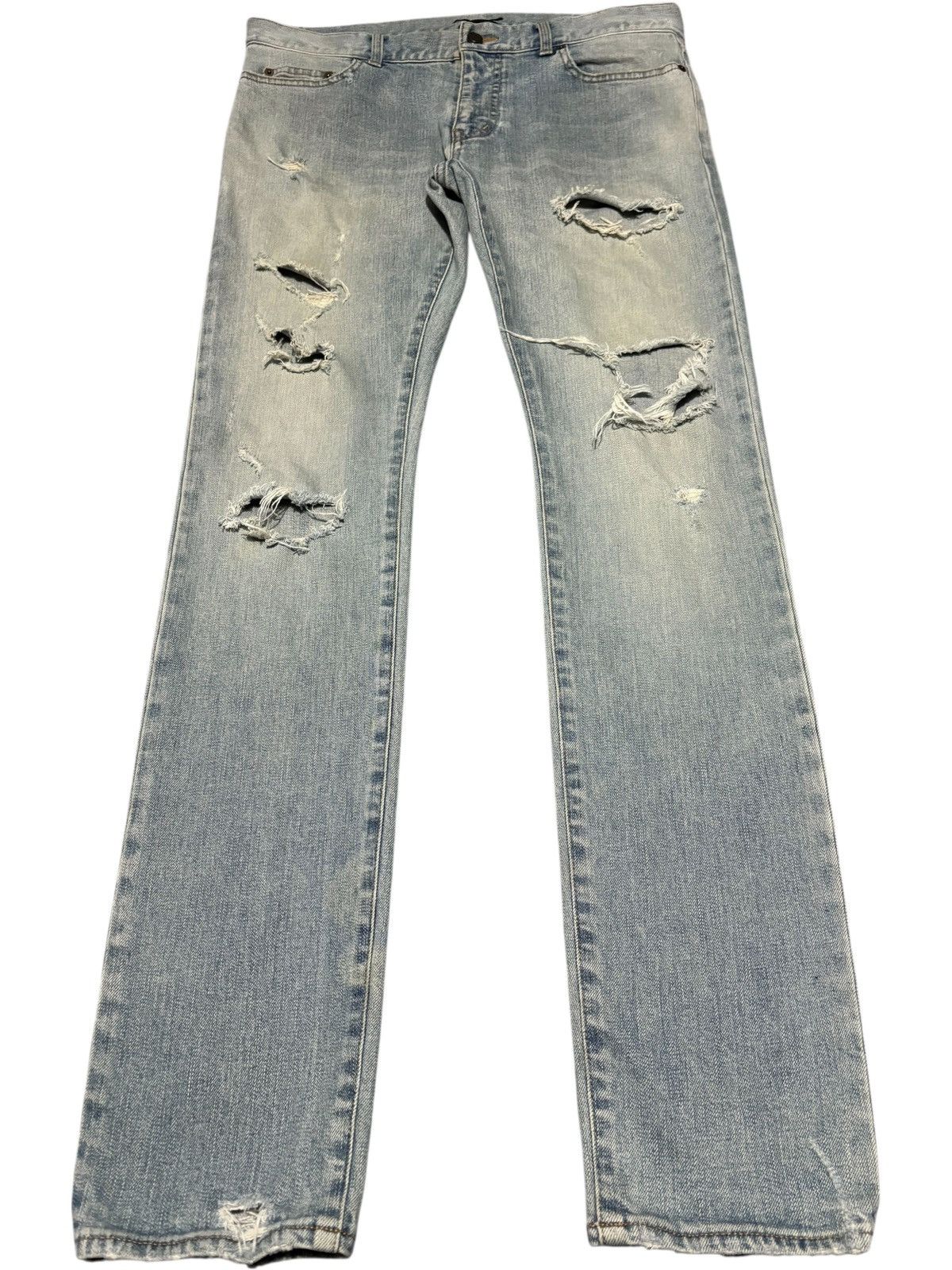 SS16 Hedi Slimane Crash Denim D02 destroyed Jeans distressed