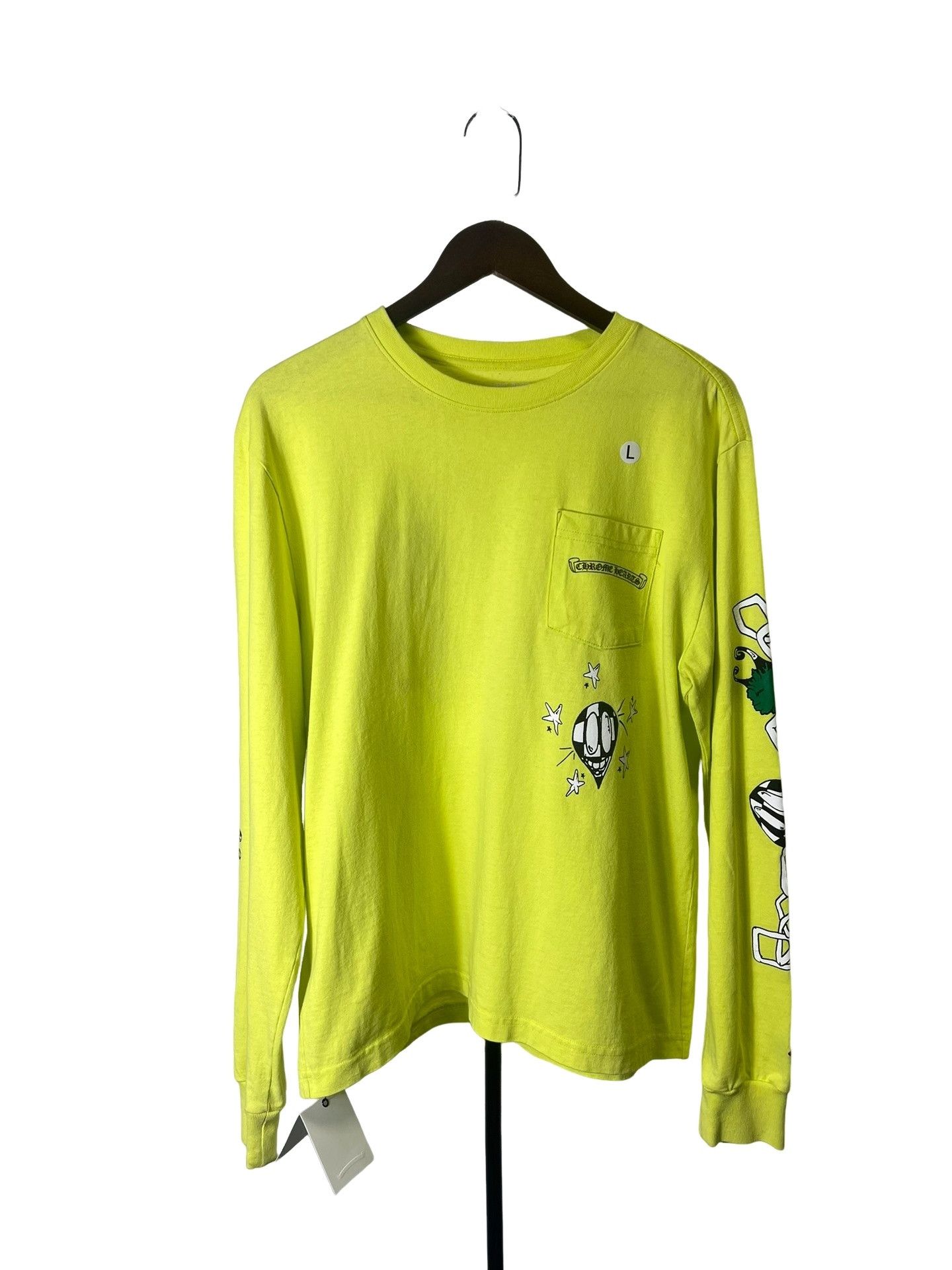 Chrome Hearts Chrome Hearts x Mattyboy Neon Green L/S T-Shirt L Size US L / EU 52-54 / 3 - 1 Thumbnail