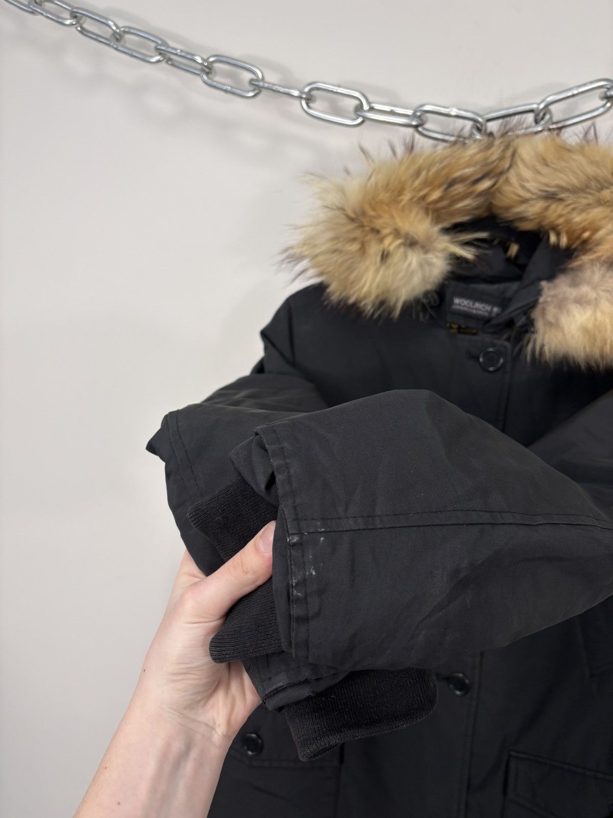 Woolrich Woolen Mills Woolrich Women’s Black Ramar Cloth Arctic Parka Jacket Coat Size S / US 4 / IT 40 - 9 Thumbnail