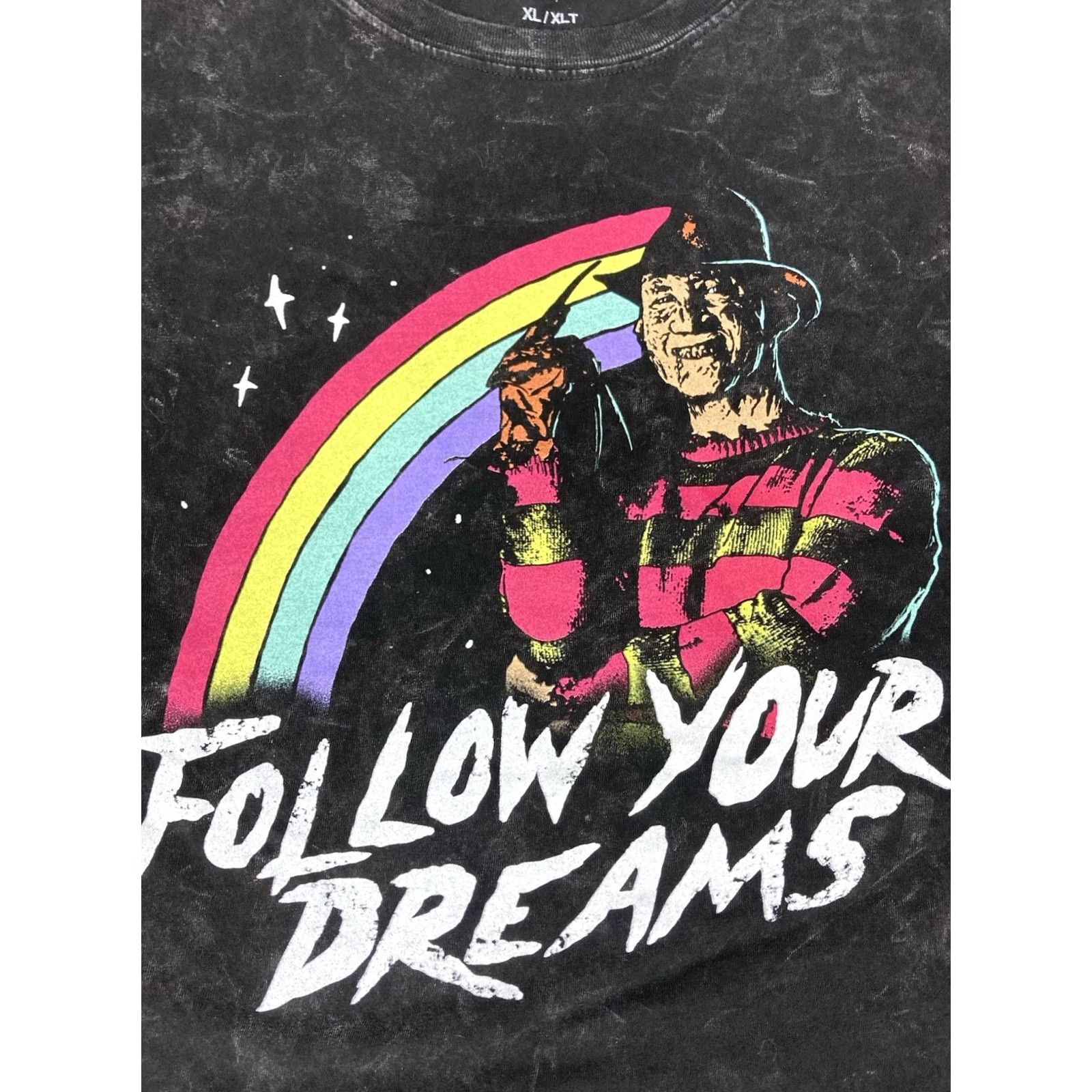 Vintage VINTAGE a nightmare on elm street T-Shirt Men XL XLT Freddy Krueger Logo Graphic Print Black Cotton Short Sleeve Crew Neck, Big & Tall, 181 Size US XL / EU 56 / 4 - 2 Thumbnail