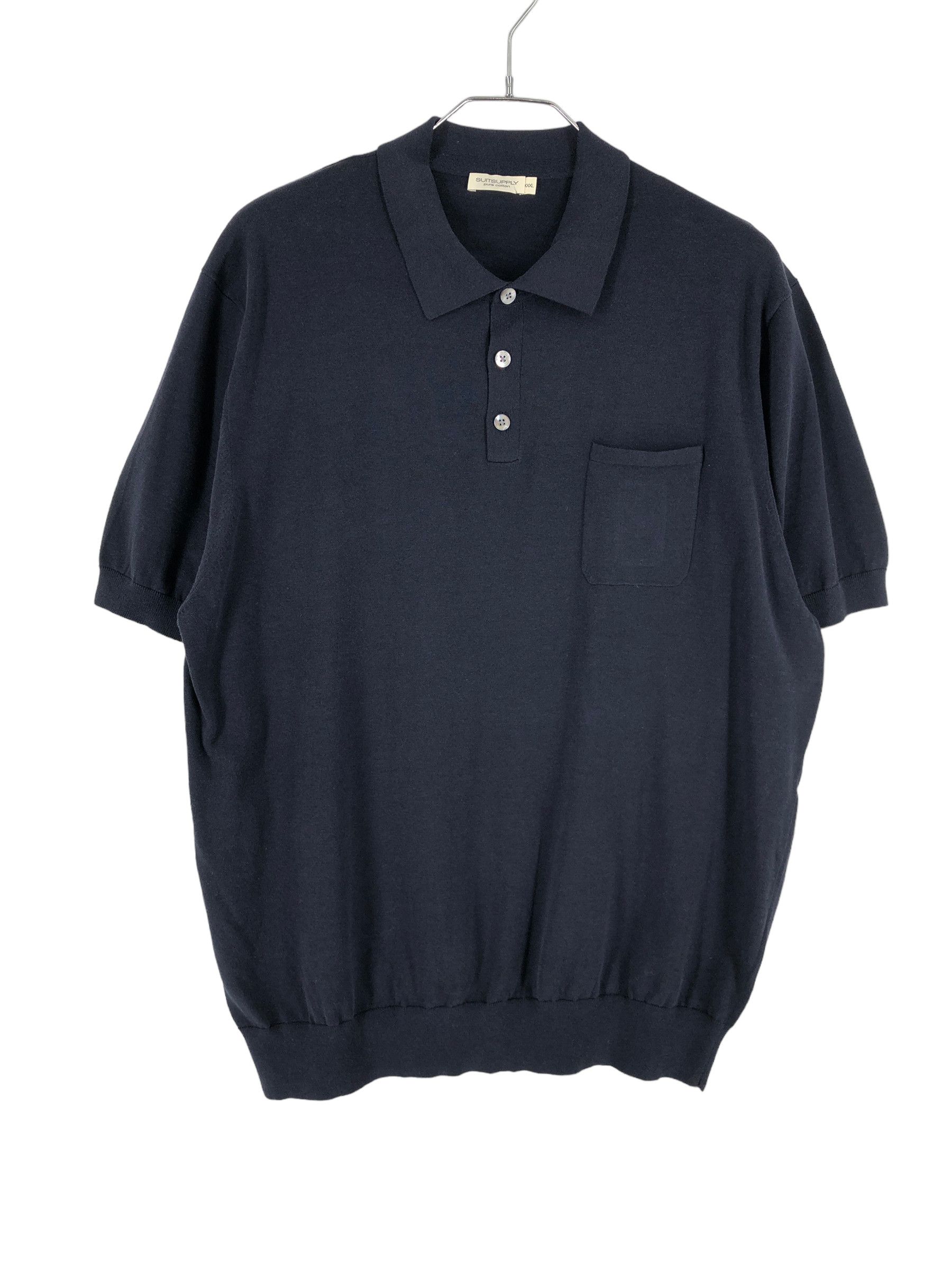 Suitsupply Pure Cotton Polo Neck Short Sleeve Sweater Size S Size US S / EU 44-46 / 1 - 1 Thumbnail