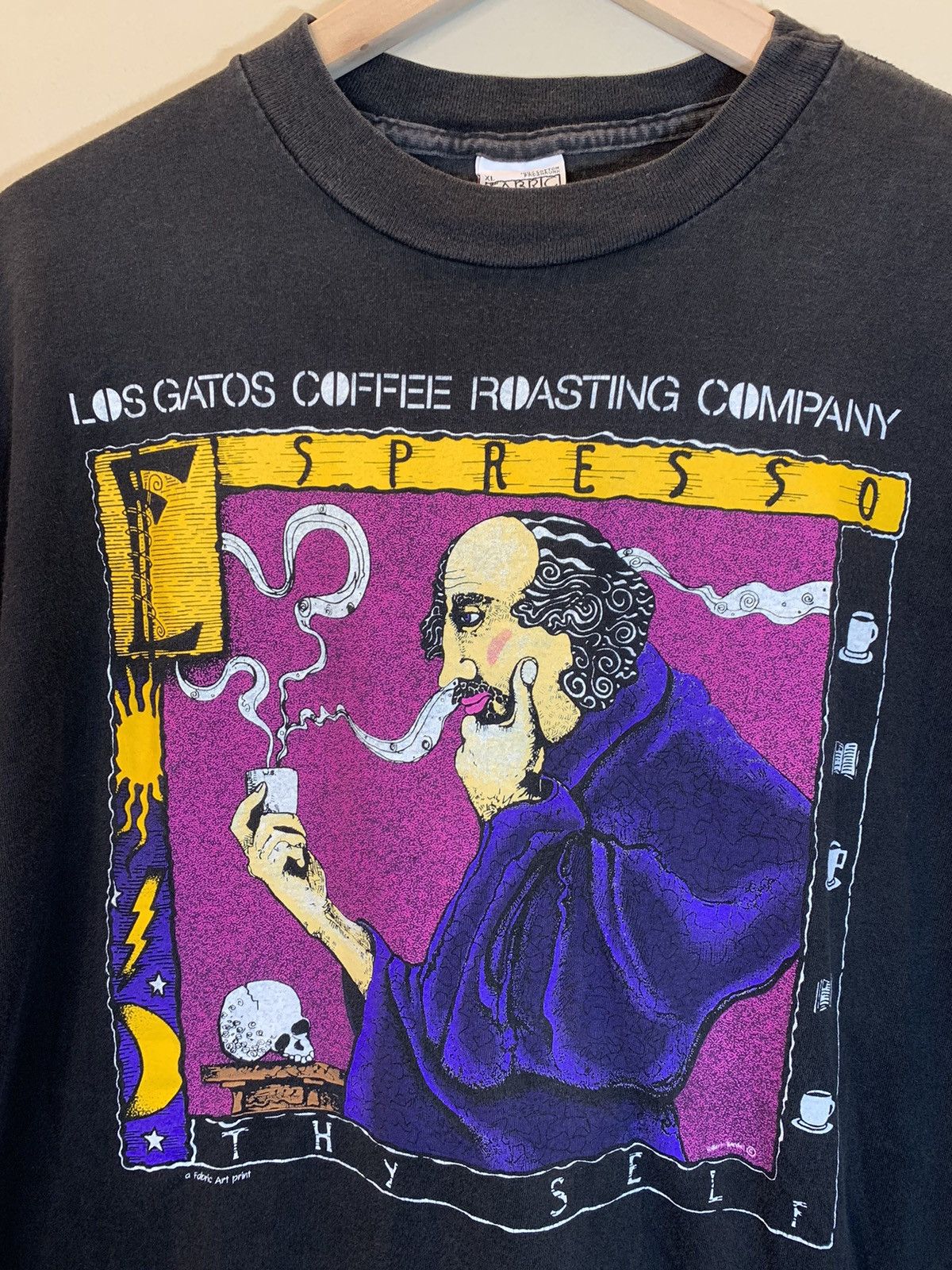 Vintage *RARE* Vintage 80’s Espresso Thy Self Coffee Los Gatos Shirt Size US XL / EU 56 / 4 - 2 Thumbnail