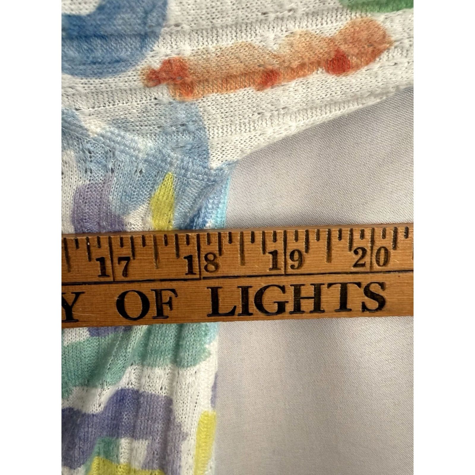 Vintage Pastel Geometric Shirt Medium Womens Artsy Wearable Art Tunic Size M / US 6-8 / IT 42-44 - 4 Thumbnail