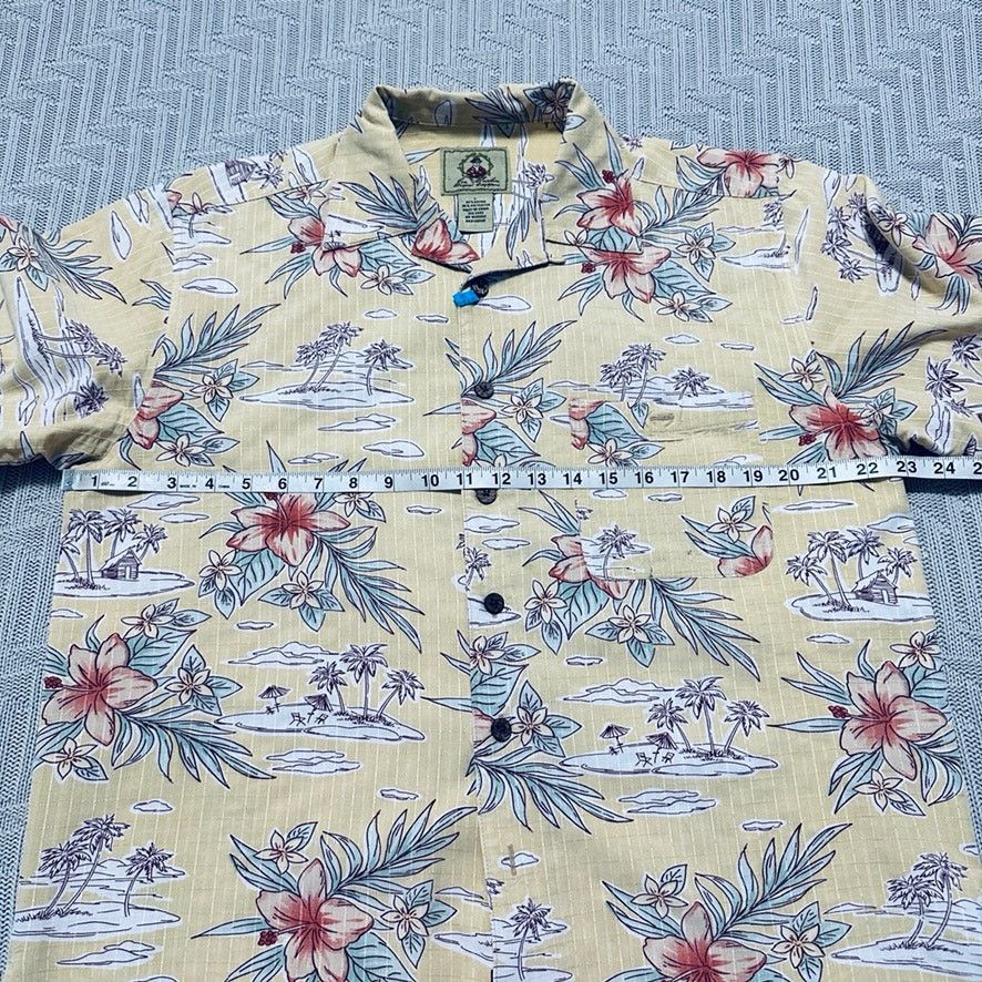 Vintage Vintage Joe Marlin yellow Hawaiian shirt Size US L / EU 52-54 / 3 - 6 Thumbnail