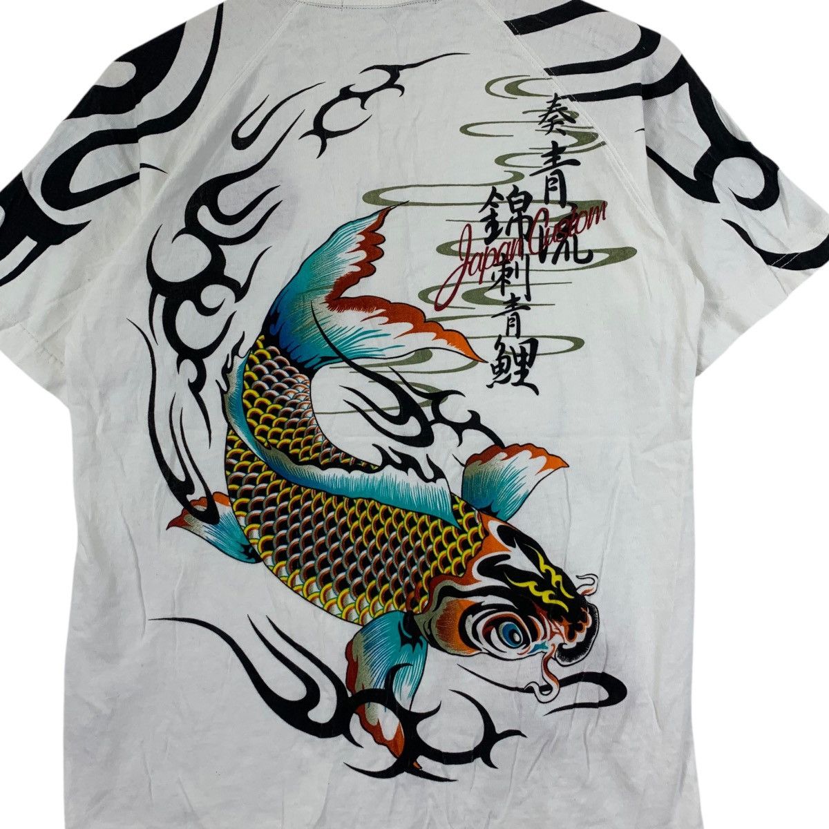 Other SUKAJAN T SHIRTS Japan Custom Koi Embroidered Tee Top Size US M / EU 48-50 / 2 - 9 Thumbnail