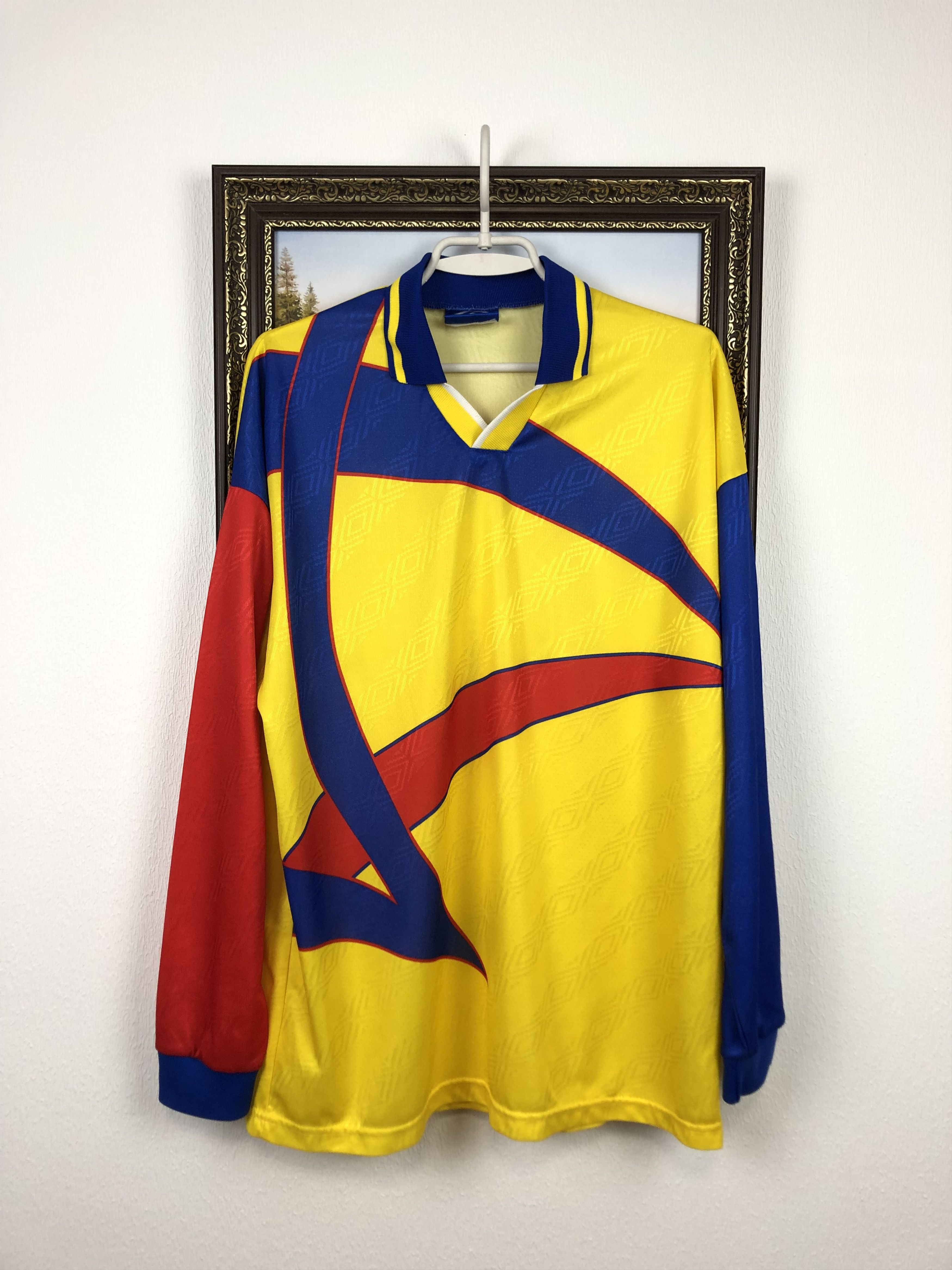 Umbro Vintage Football Template Romania Shirt Long Sleeve Rare Size US L / EU 52-54 / 3 - 1 Thumbnail