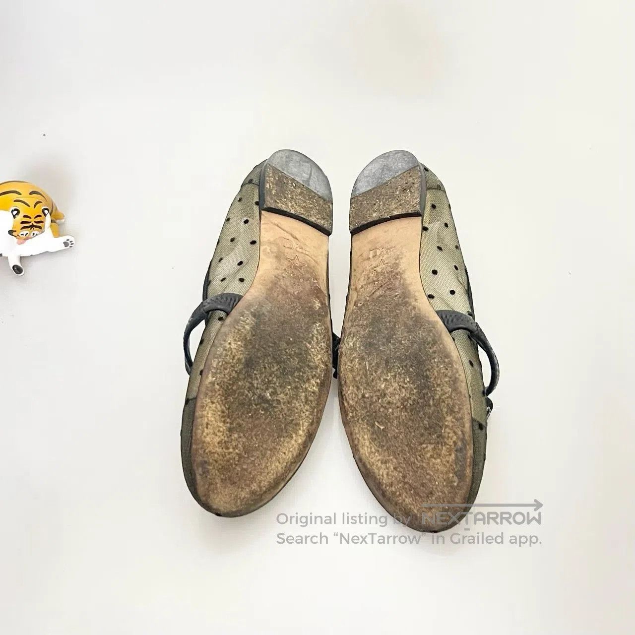 Dior Dior Crystal Logo Polka Dot Bow Sandal. Size US 5 / IT 35 - 4 Thumbnail