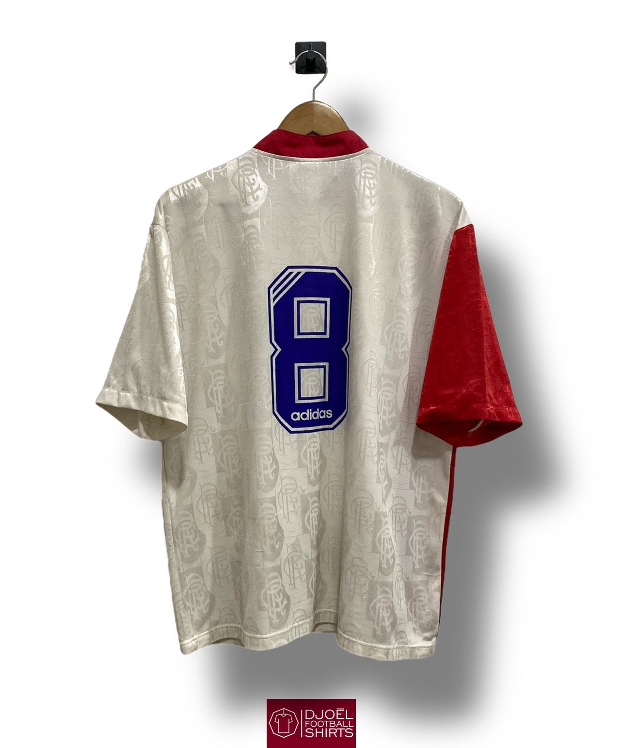 Adidas × Vintage Glasgow Rangers 1996 Away Paul Gascoigne #8 Vintage Rare Size US L / EU 52-54 / 3 - 2 Thumbnail