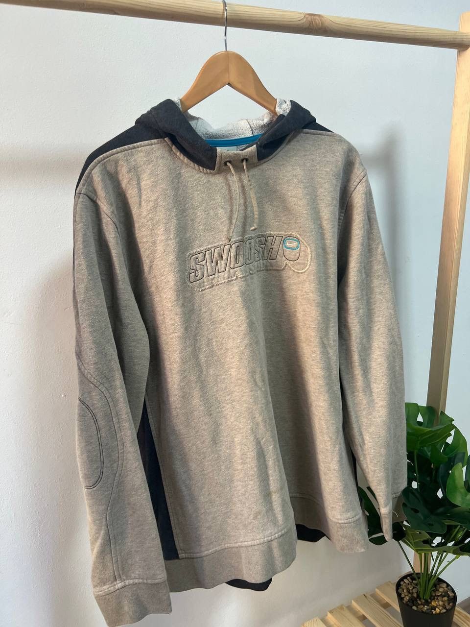 Nike × Vintage 00s Vintage Nike Big Logo Hoodie Rare Size US XL / EU 56 / 4 - 3 Thumbnail