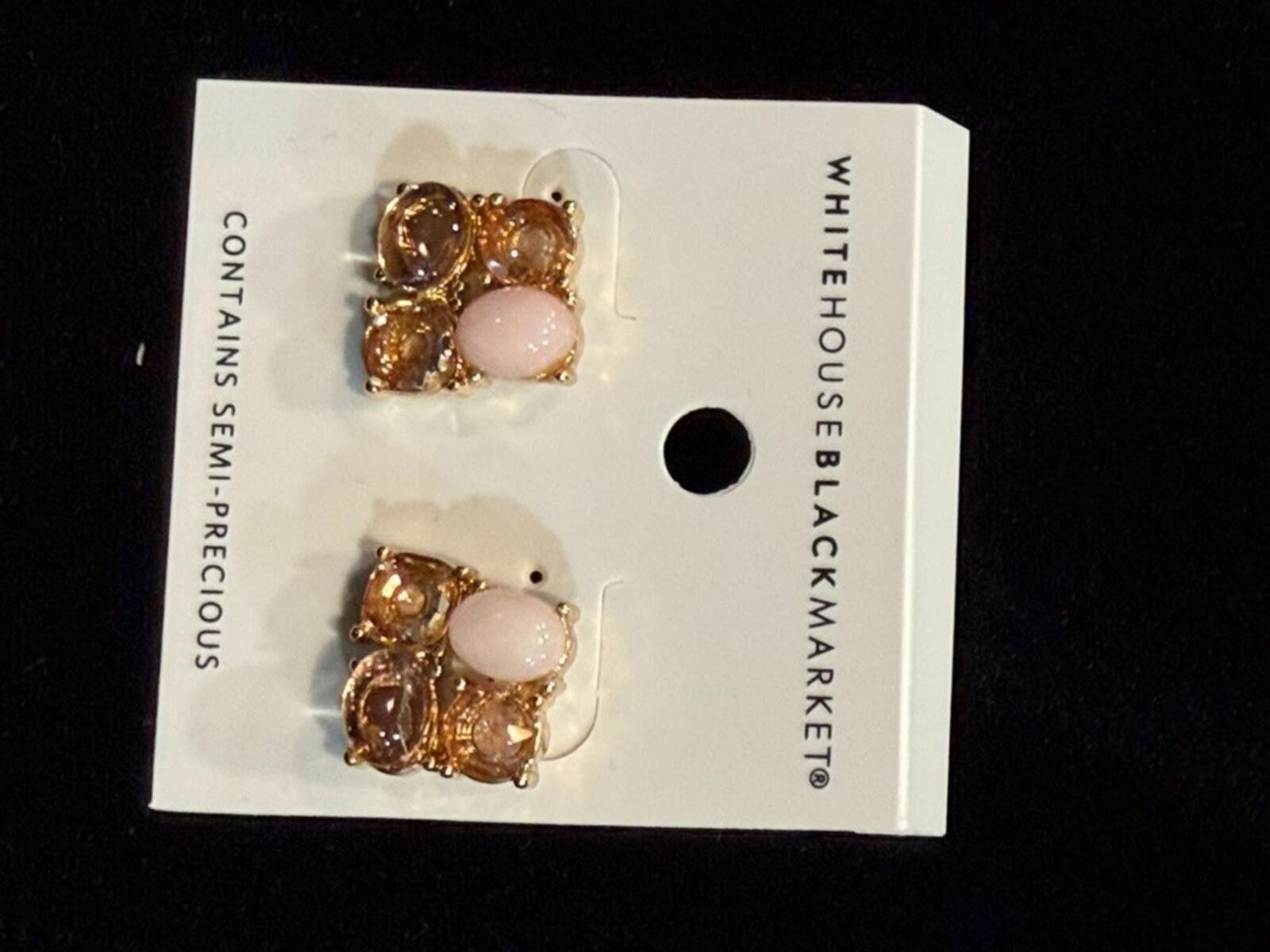 Other WHBM Semi-Precious Rose Quartz Bracelet & Earrings NWT Size ONE SIZE - 9 Thumbnail