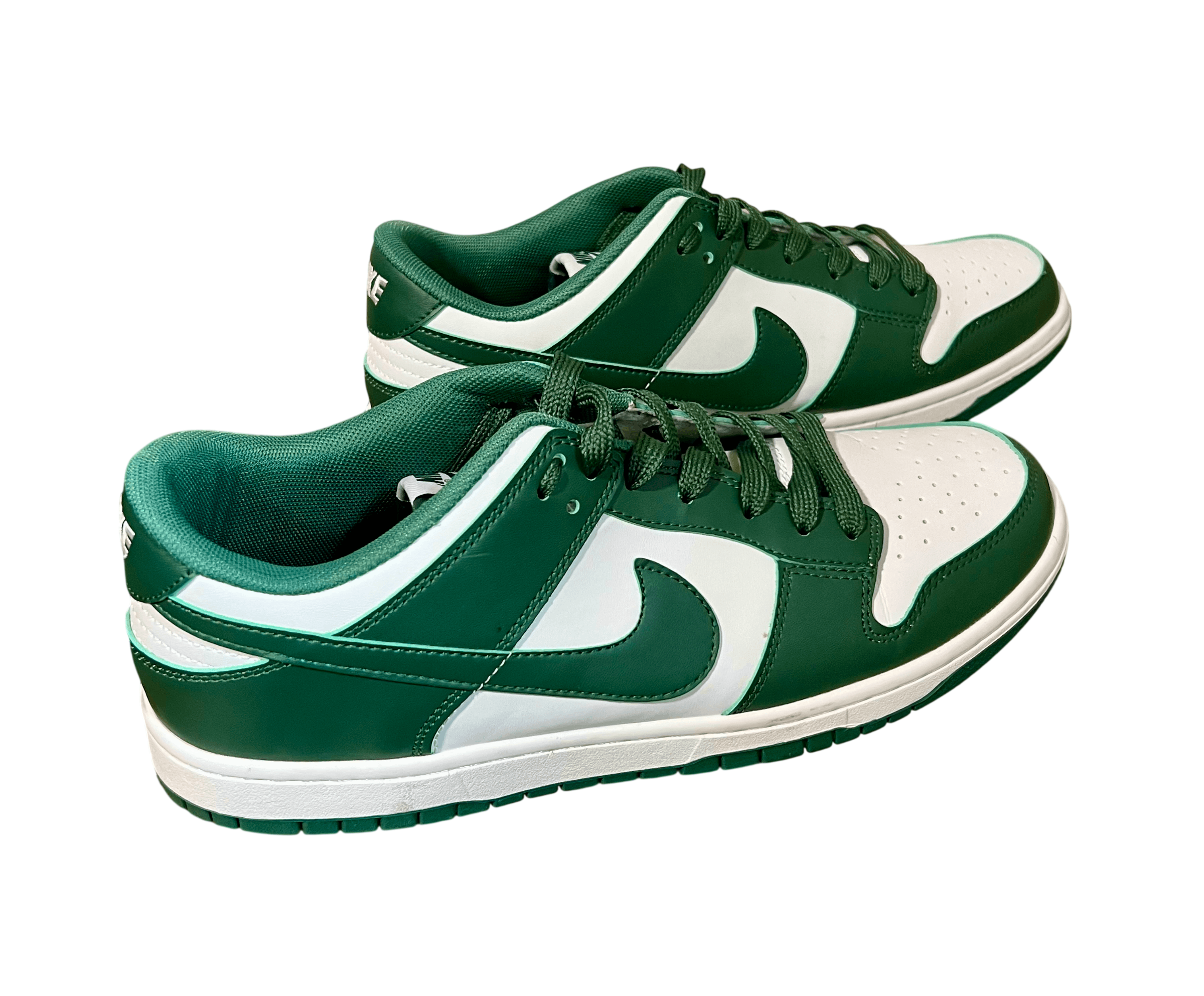 Nike Nike Dunk Low Top Team Green & White Retro Casual Shoes Size US 11 / EU 44 - 4 Thumbnail
