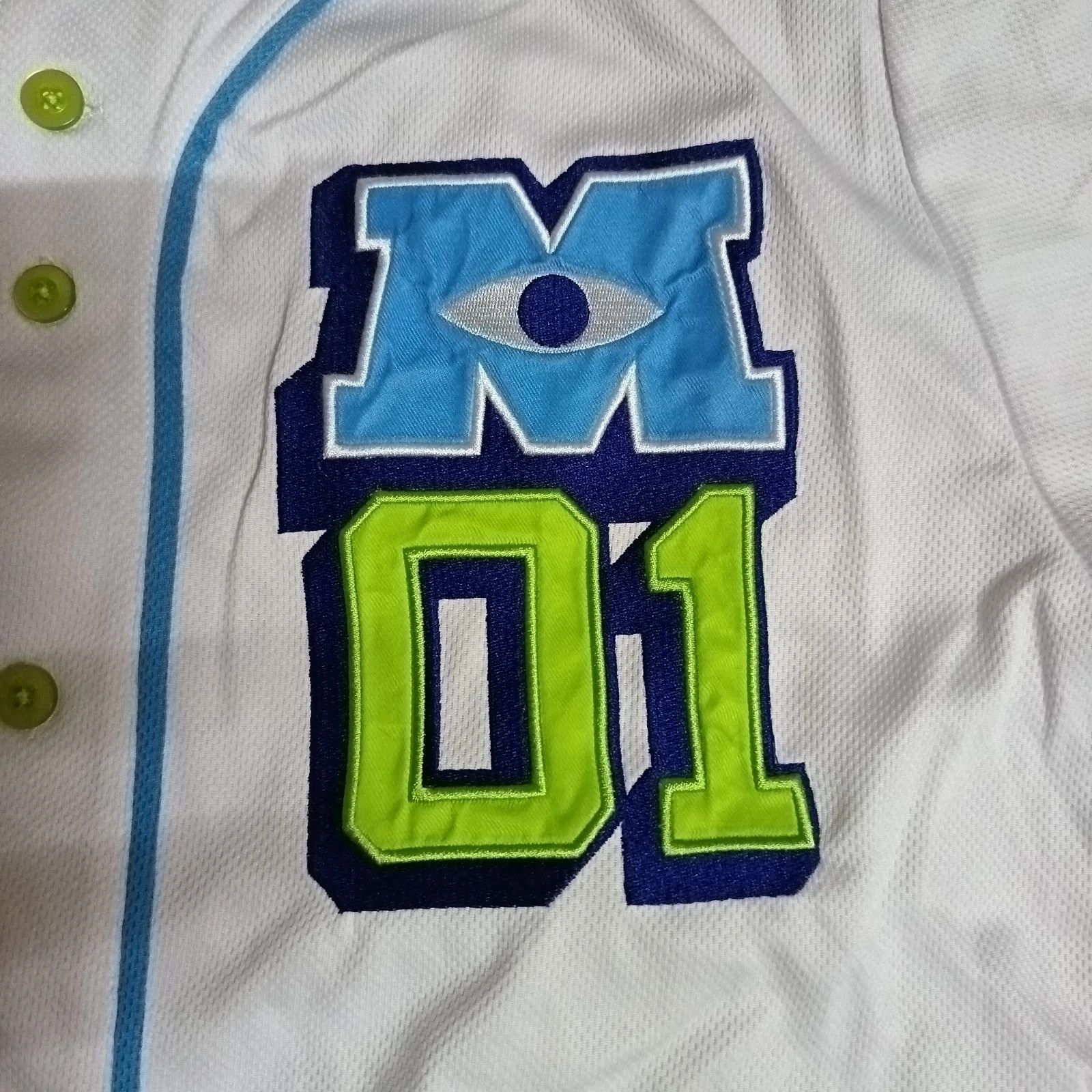Disney Disney Parks Monsters Inc Mike Wazowski Baseball Jersey Size US L / EU 52-54 / 3 - 2 Thumbnail