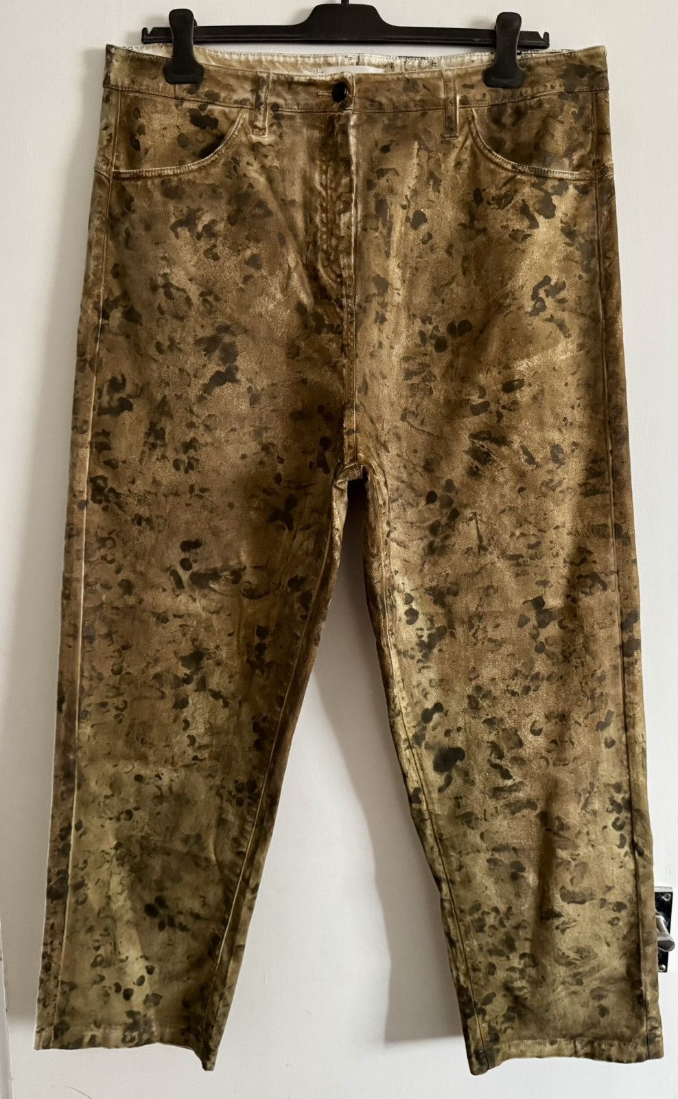 Nostra Santissima NostraSantissima “Brown Spot” 5-Pocket Over Fit Pants – 54IT Size US 38 / EU 54 - 7 Thumbnail
