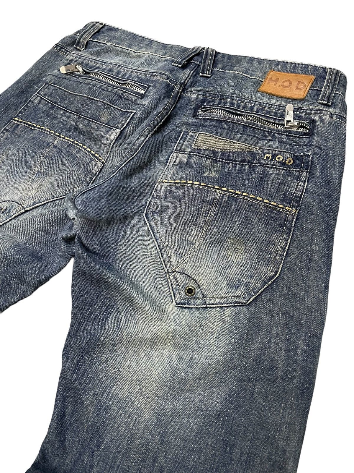 Hysteric Glamour × Japanese Brand × PPFM MOD Japan Large Multi Pocket Wash Jeans Size US 34 / EU 50 - 13 Thumbnail