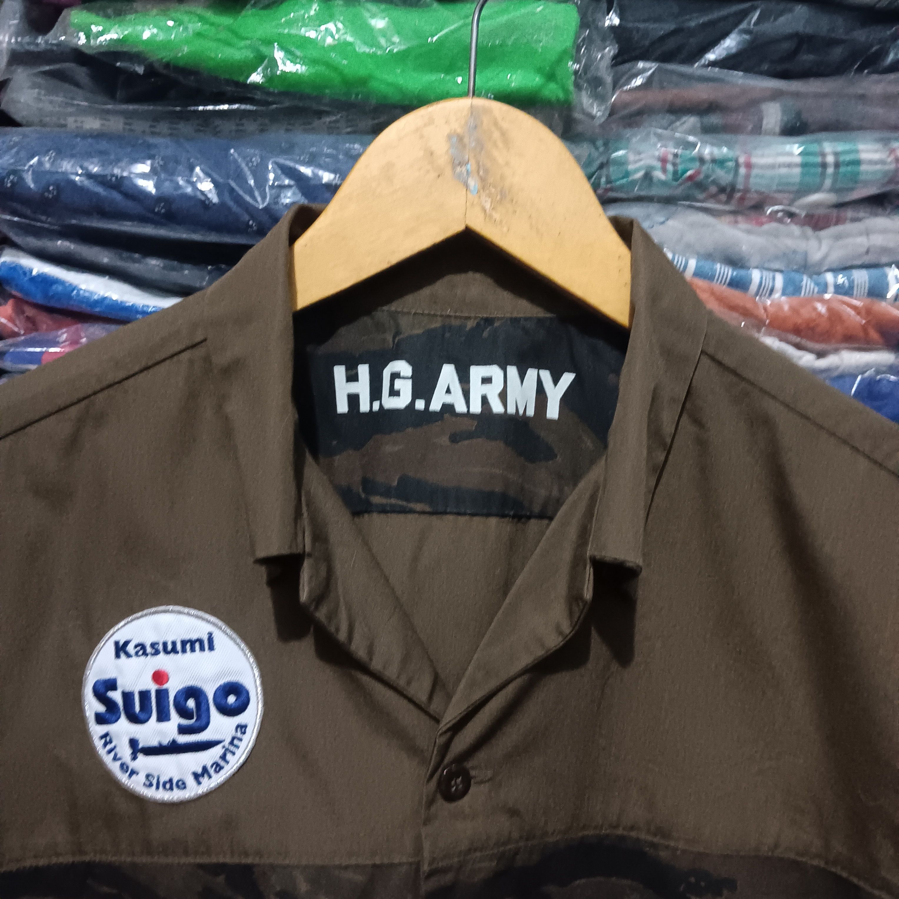 Hysteric Glamour × Japanese Brand Hysteric Glamour Army model shirt button up Size US XL / EU 56 / 4 - 2 Thumbnail