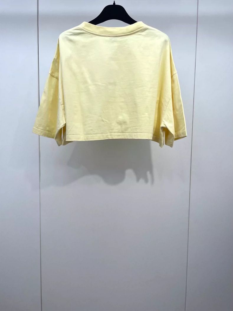 Loewe LOEWE Light yellow short-sleeved T-shirt Size M / US 6-8 / IT 42-44 - 2 Thumbnail