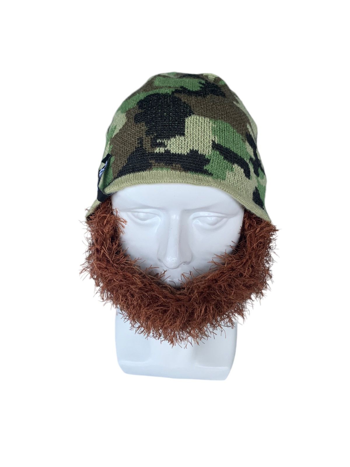 14th Addiction × Japanese Brand Beard Head Busy Duke Bearded Face Camo Beanie Hats Size ONE SIZE - 5 Thumbnail