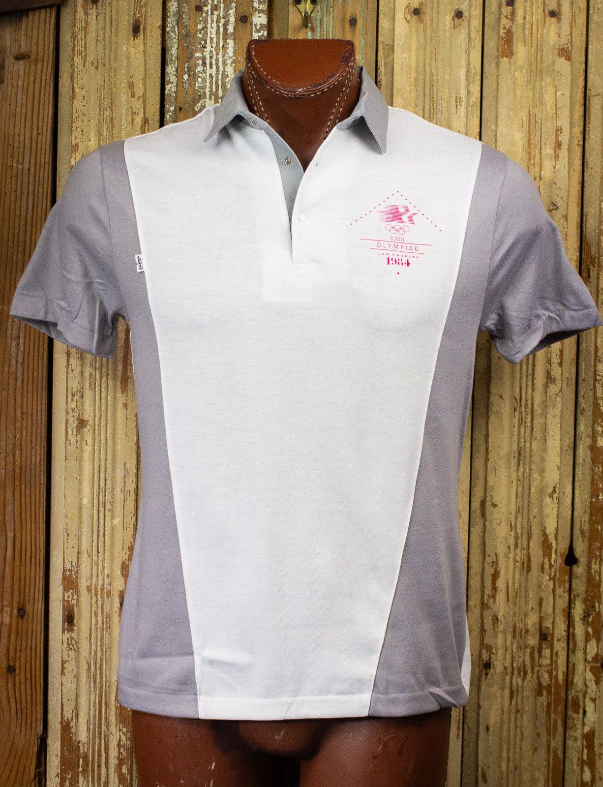 Vintage Vintage Olympics Staff Polo Shirt 1984 Size US L / EU 52-54 / 3 - 1 Thumbnail